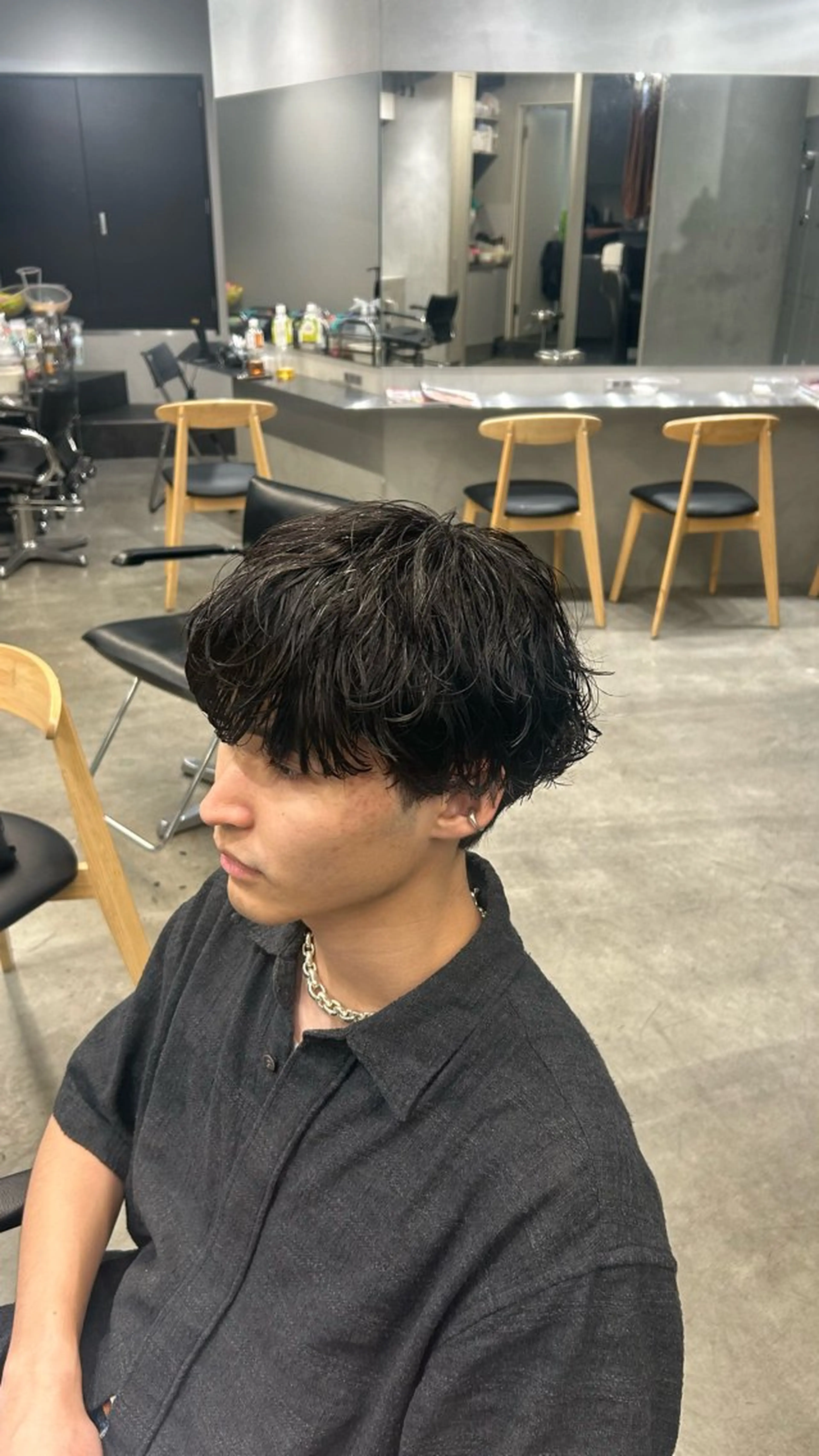 パーマ メンズ 藤平海音/fifth PARKのヘアスタイル