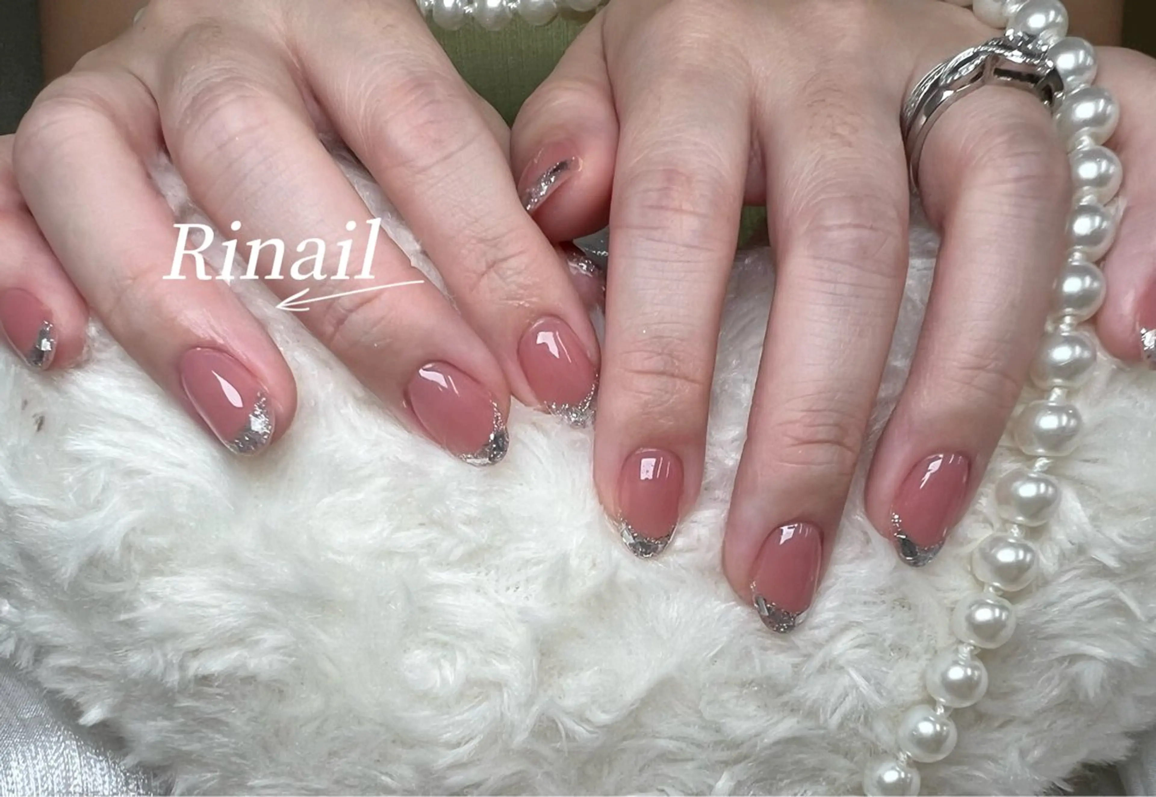 ネイル アートネイル チークネイル 長さ出し フラッシュネイル フットネイル YK Rinのネイルデザイン