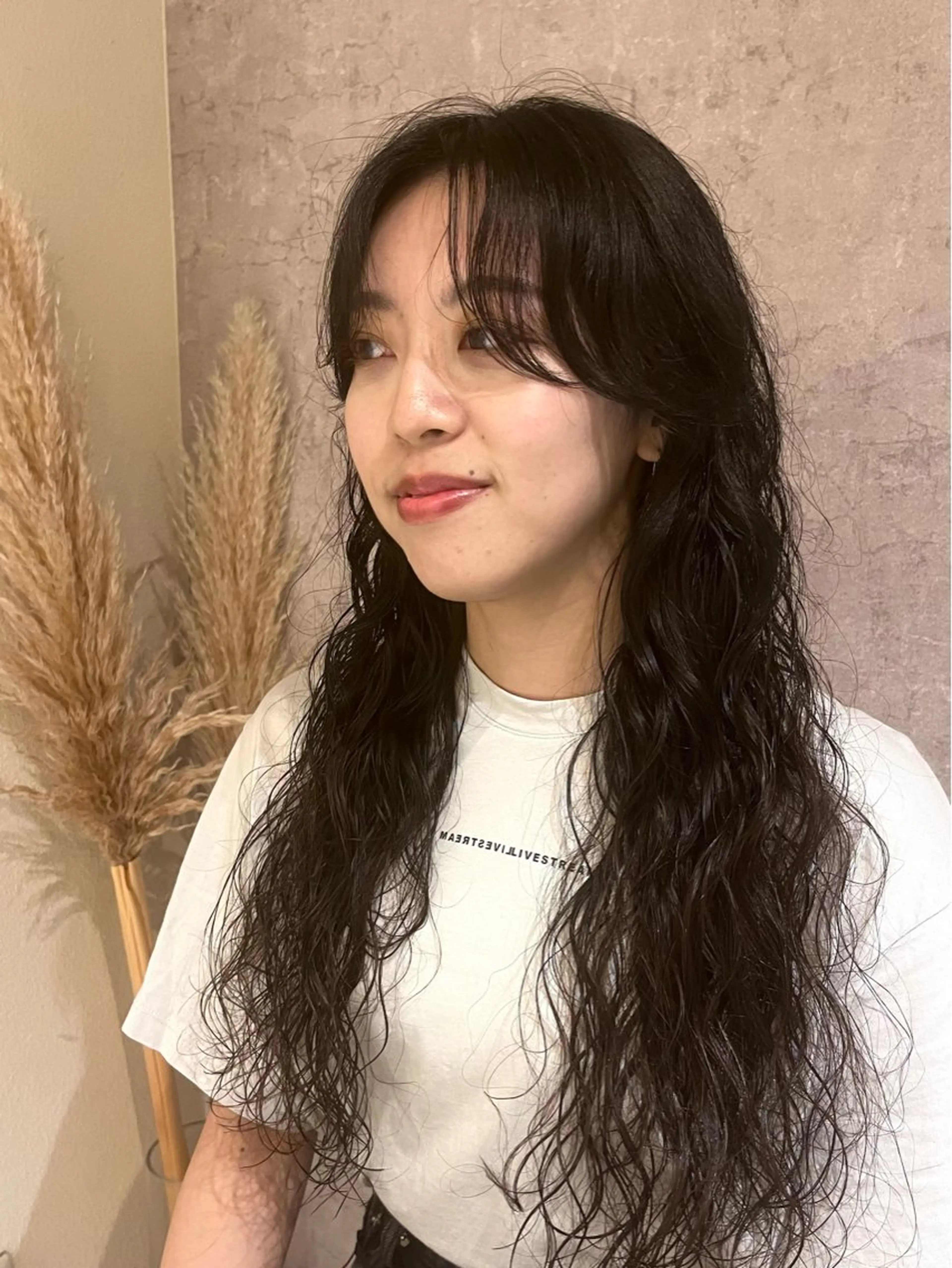 ロング パーマ デート ロング ソバージュ mulum所属・ボブパーマ/ ウルフパーマ原科🪴のヘアスタイル