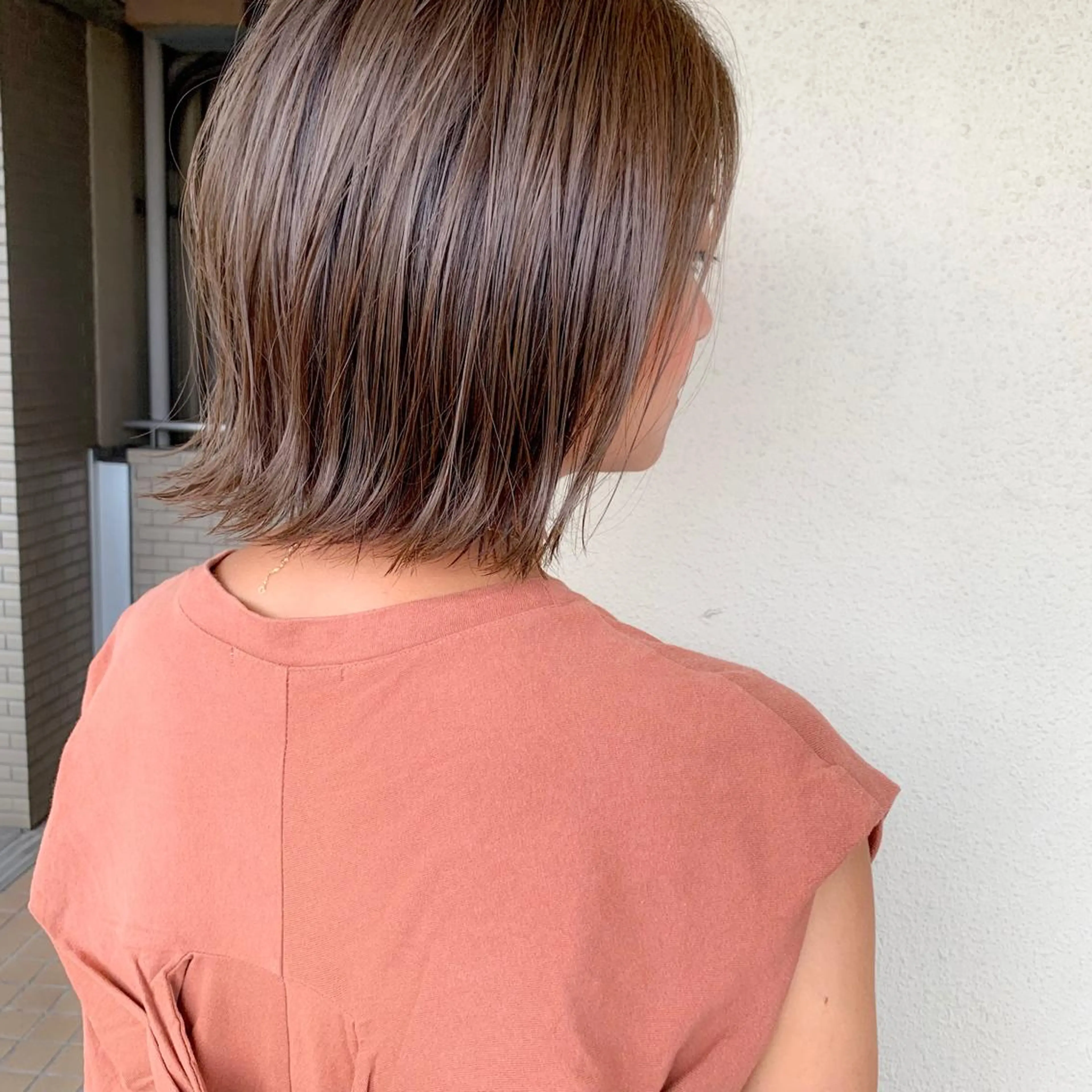 ショート カラー 本町/新町/心斎橋 透明感カラーSANCのヘアスタイル