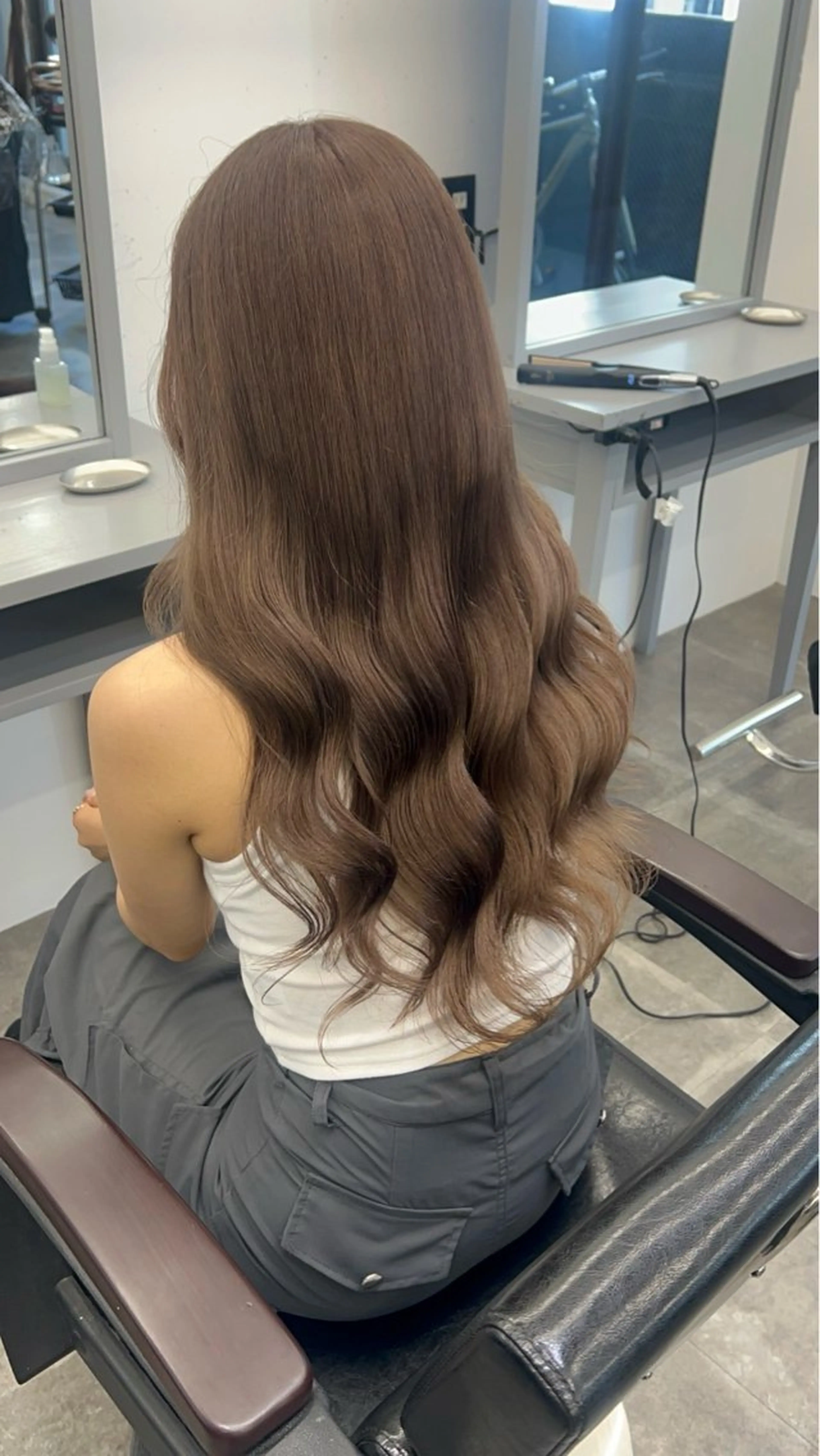 セミロング 名古屋栄/PELE/ ブリーチ/asahiのヘアスタイル