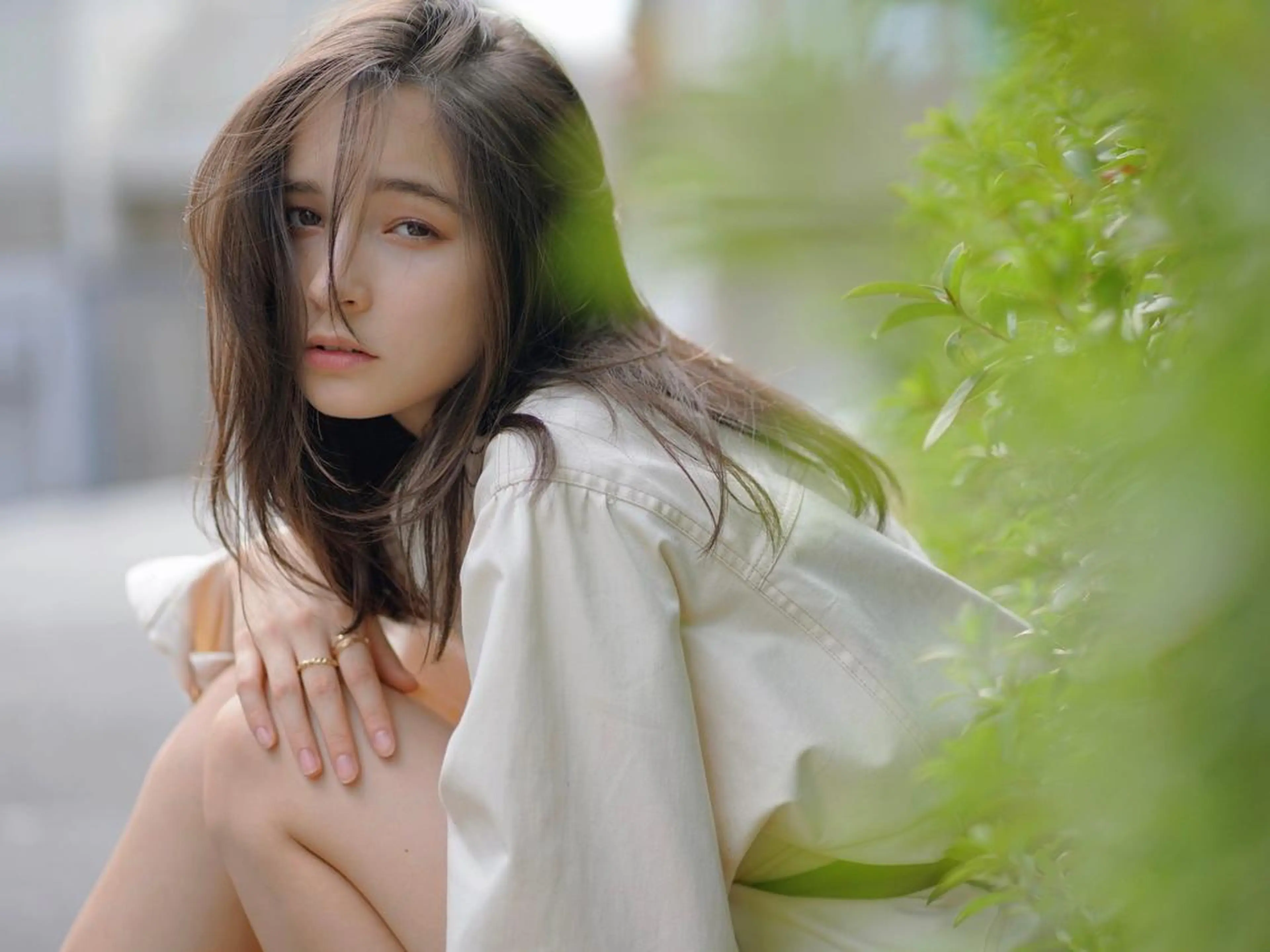 ミディアム カラー パーマ ヘアアレンジ アディクシーカラー ケアカラー 髪質改善 トリートメント ストレートパーマ ヘアカラー トリートメント ヘアケア特化型サロン newi 梅田のヘアスタイル