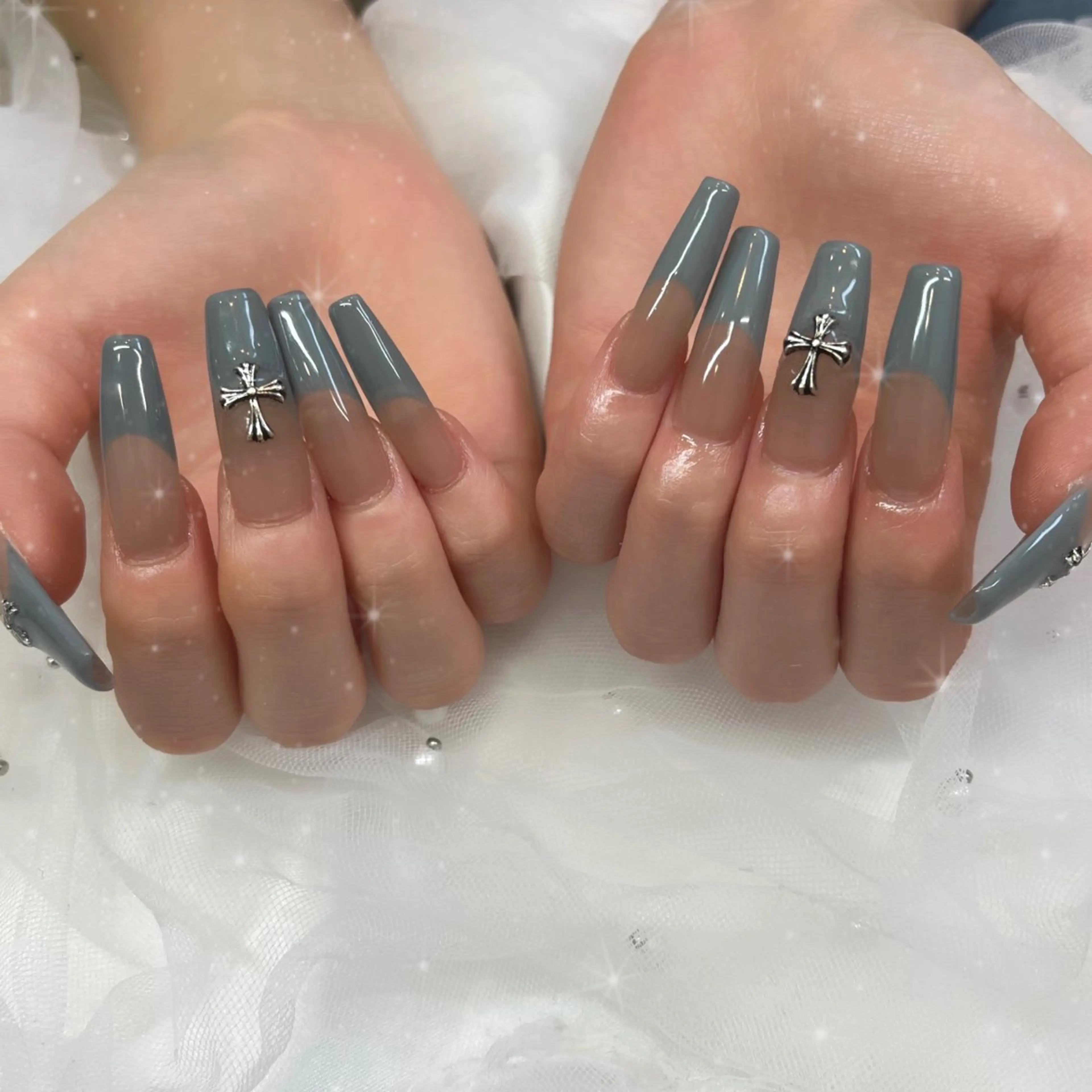 ネイル ロングネイル ハンドネイル ブルーデイジー栄本店所属・BlueDaisy 栄本店のネイルデザイン