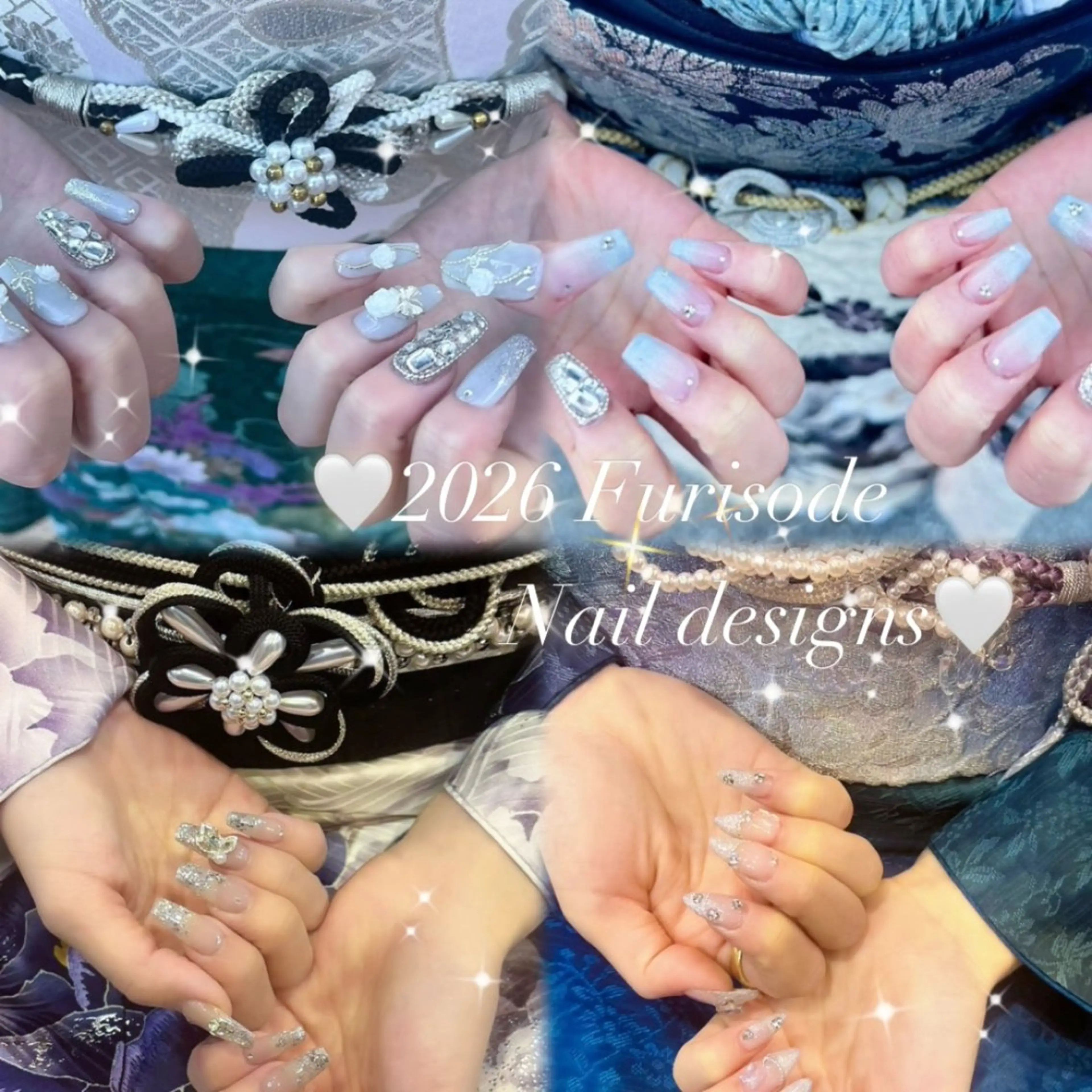 ネイル 成人式 ハンドネイル 🤍Earth笛吹 𝑴𝒂𝒏𝒂🤍のネイルデザイン