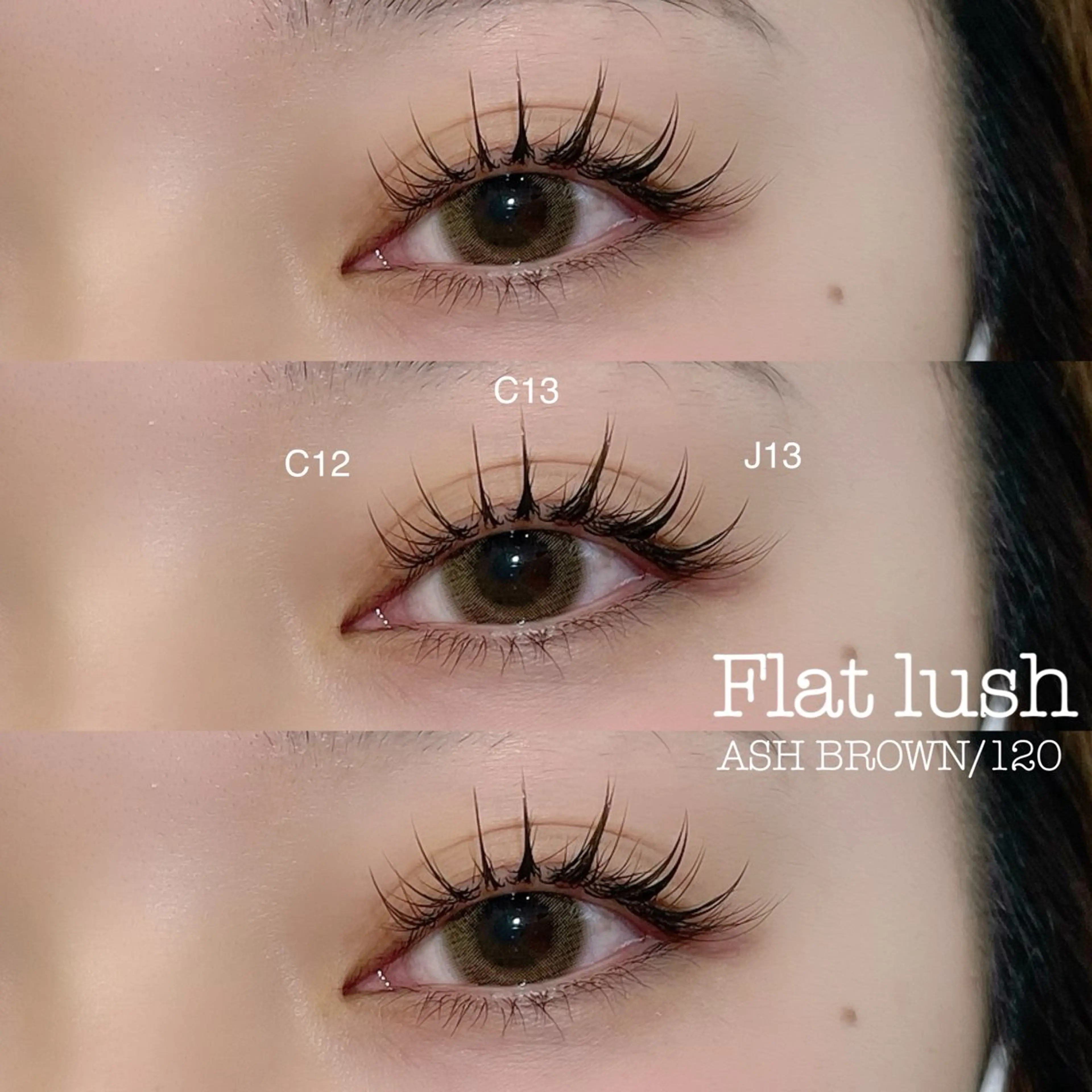 マツエク・マツパ カラーマツエク フラットラッシュ マツエク Lana by and life所属・mayu 🌷のマツエク・マツパデザイン