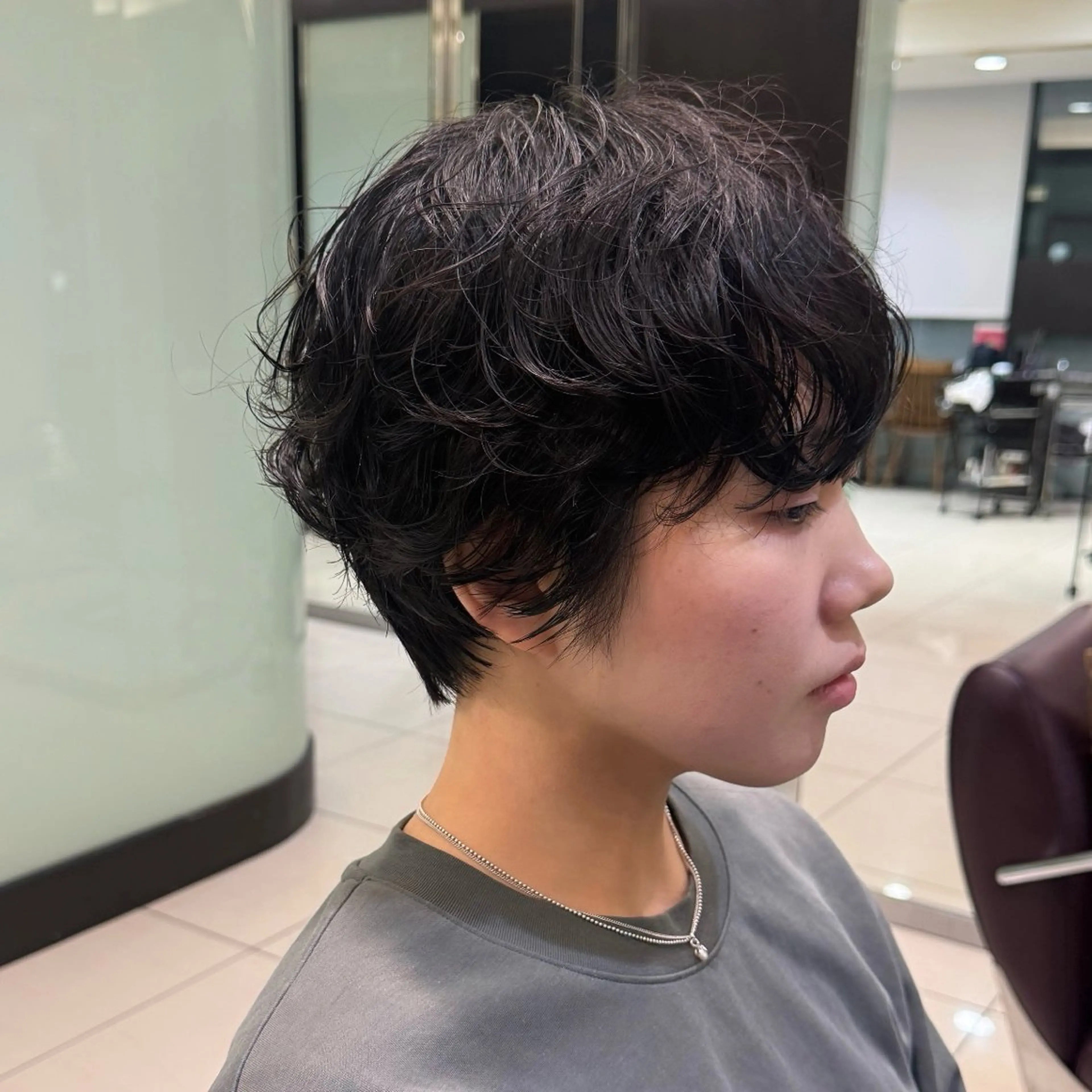 ショート パーマ カット パーマ 縮毛矯正 トリートメント 【明治神宮前】表参道 パーマ特化/るい🌀のヘアスタイル