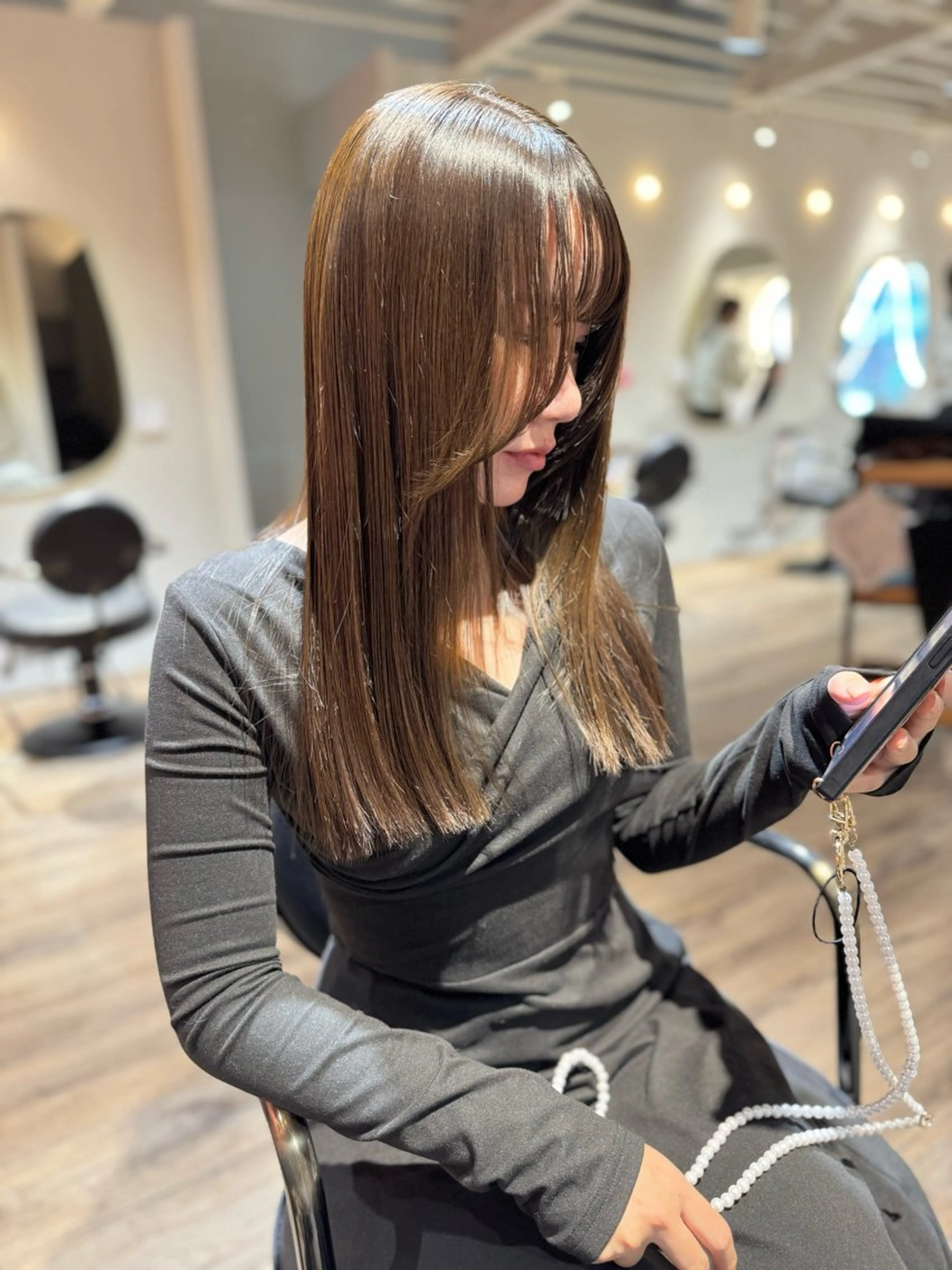 ロング ヘアカラー 【天満1艶髪】潤艶/ 髪質改善🌹釣本竜哉のヘアスタイル