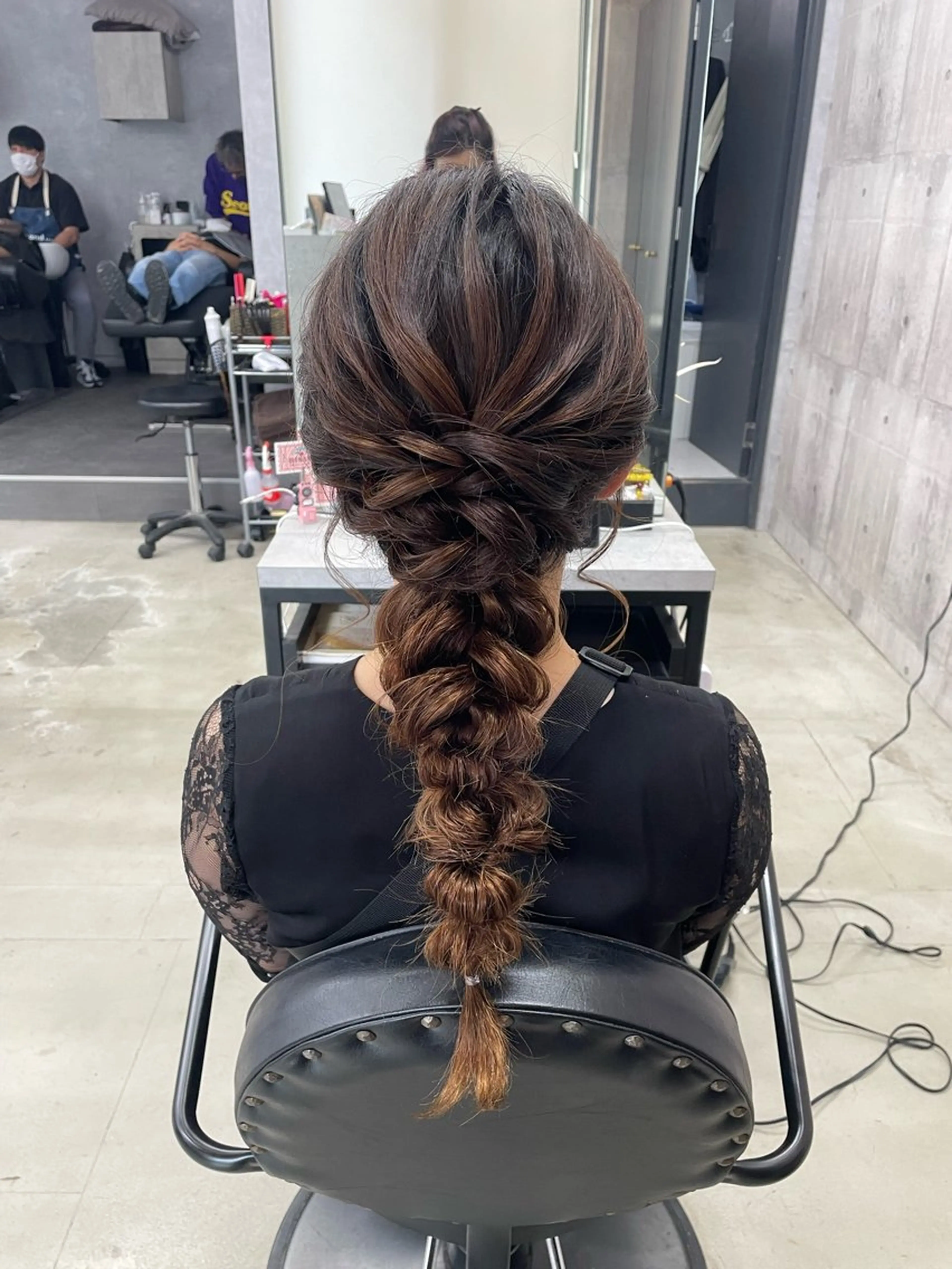 ロング ヘアアレンジ ヘアセット LUXBE LUCE 那覇小禄イオン店所属・LUXBE LUCE ひなののヘアスタイル