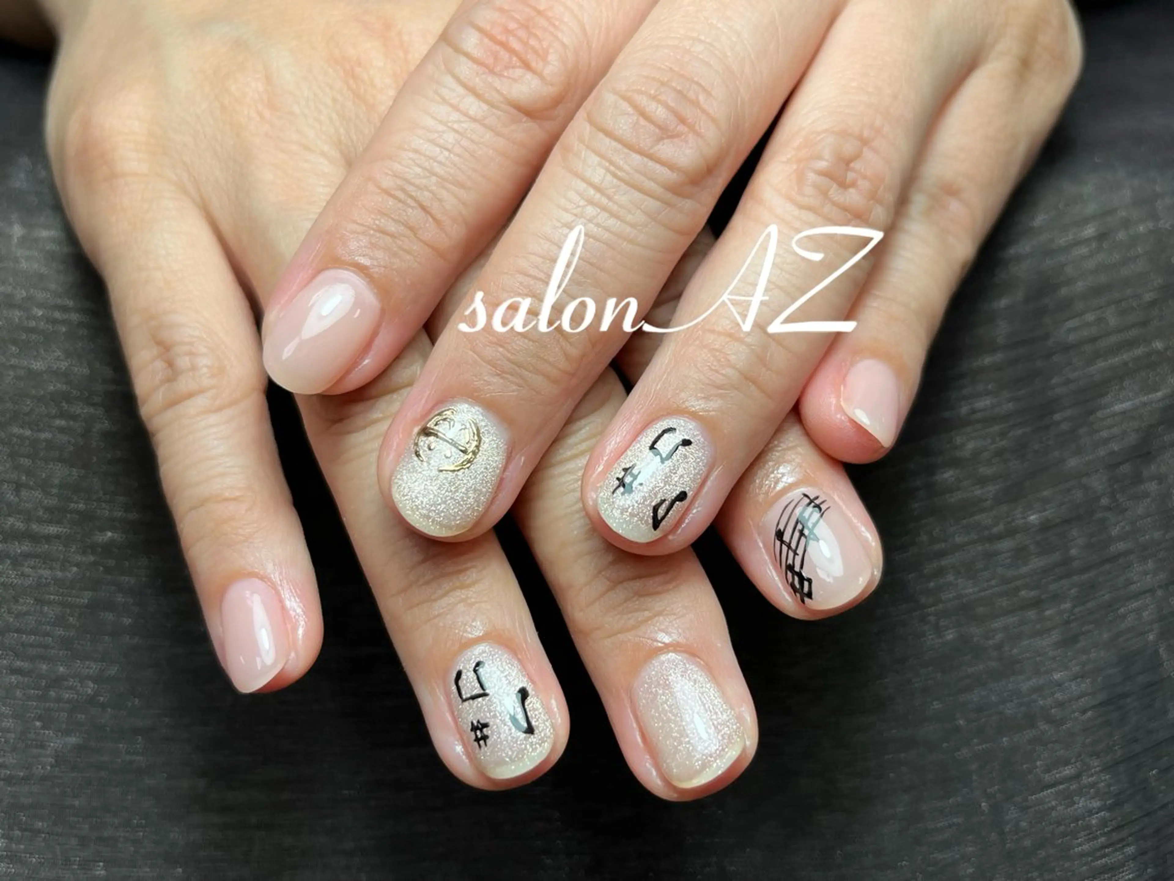 ネイル アートネイル 長さ出し フットネイル フレンチネイル ジェルネイル salon AZのネイルデザイン