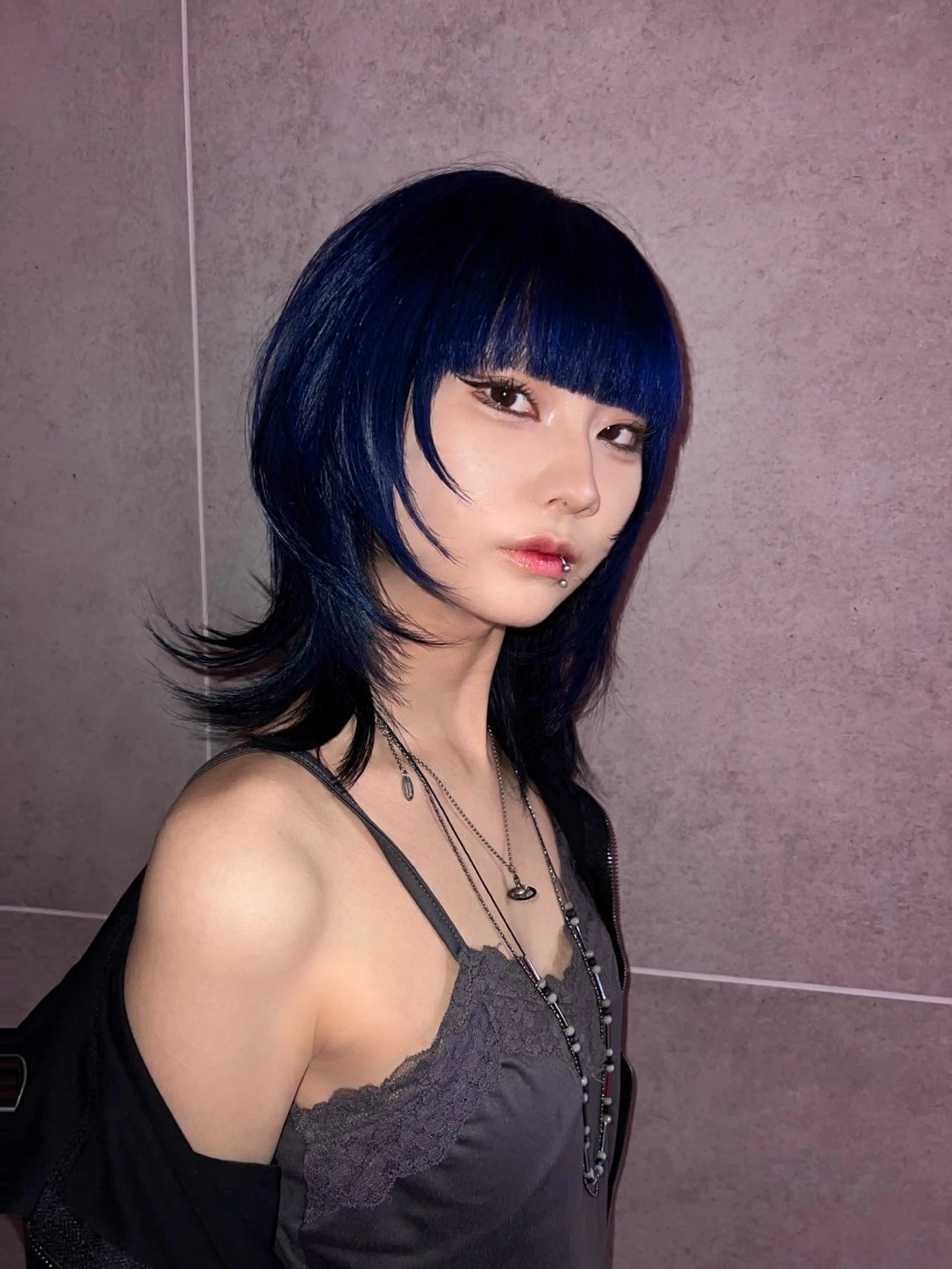 ミディアム ヘアカラー AIRA/ブリーチ ‪/透明感カラーのヘアスタイル