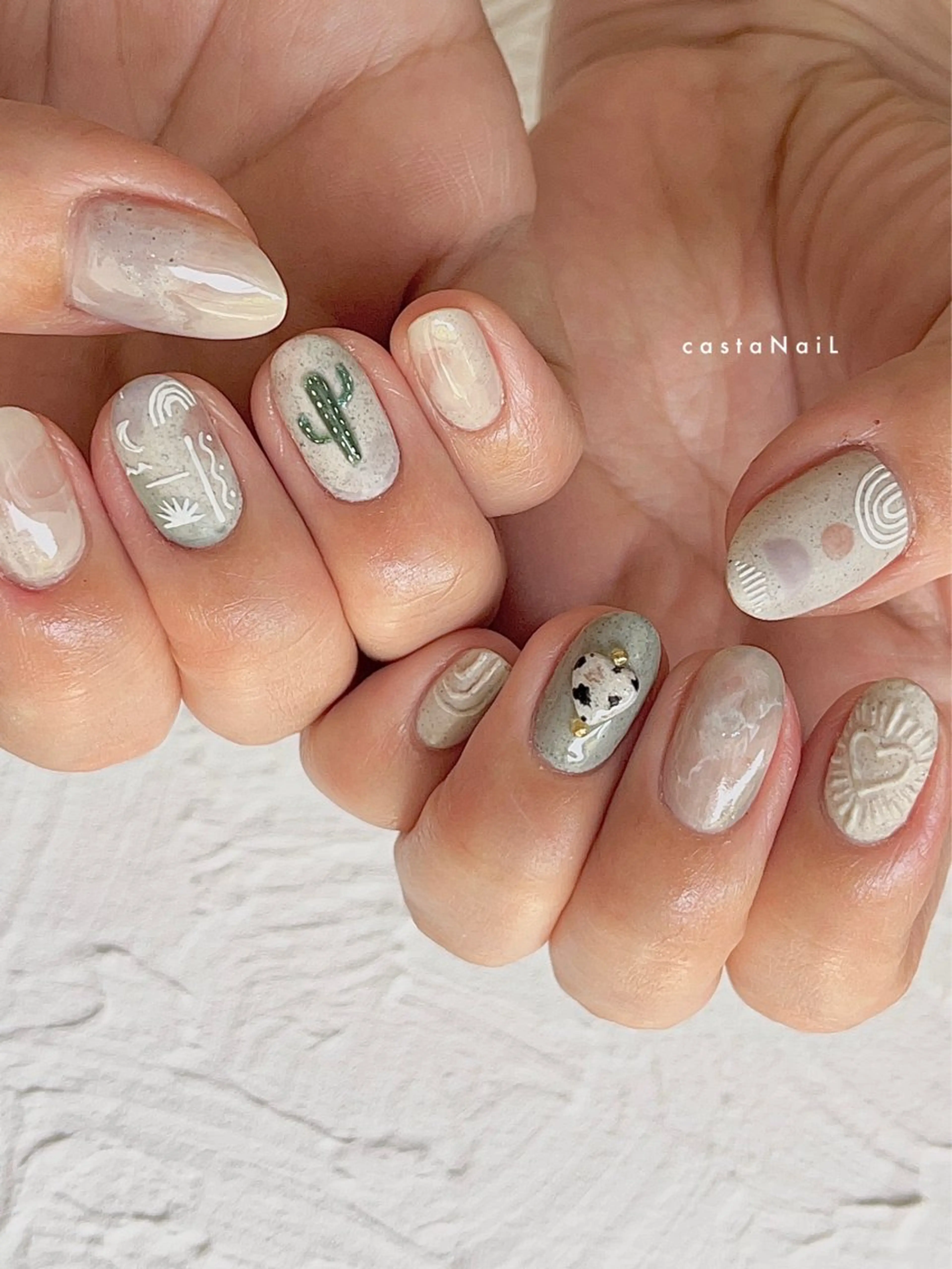 ネイル ハンドネイル c a s t a N a i Lのネイルデザイン