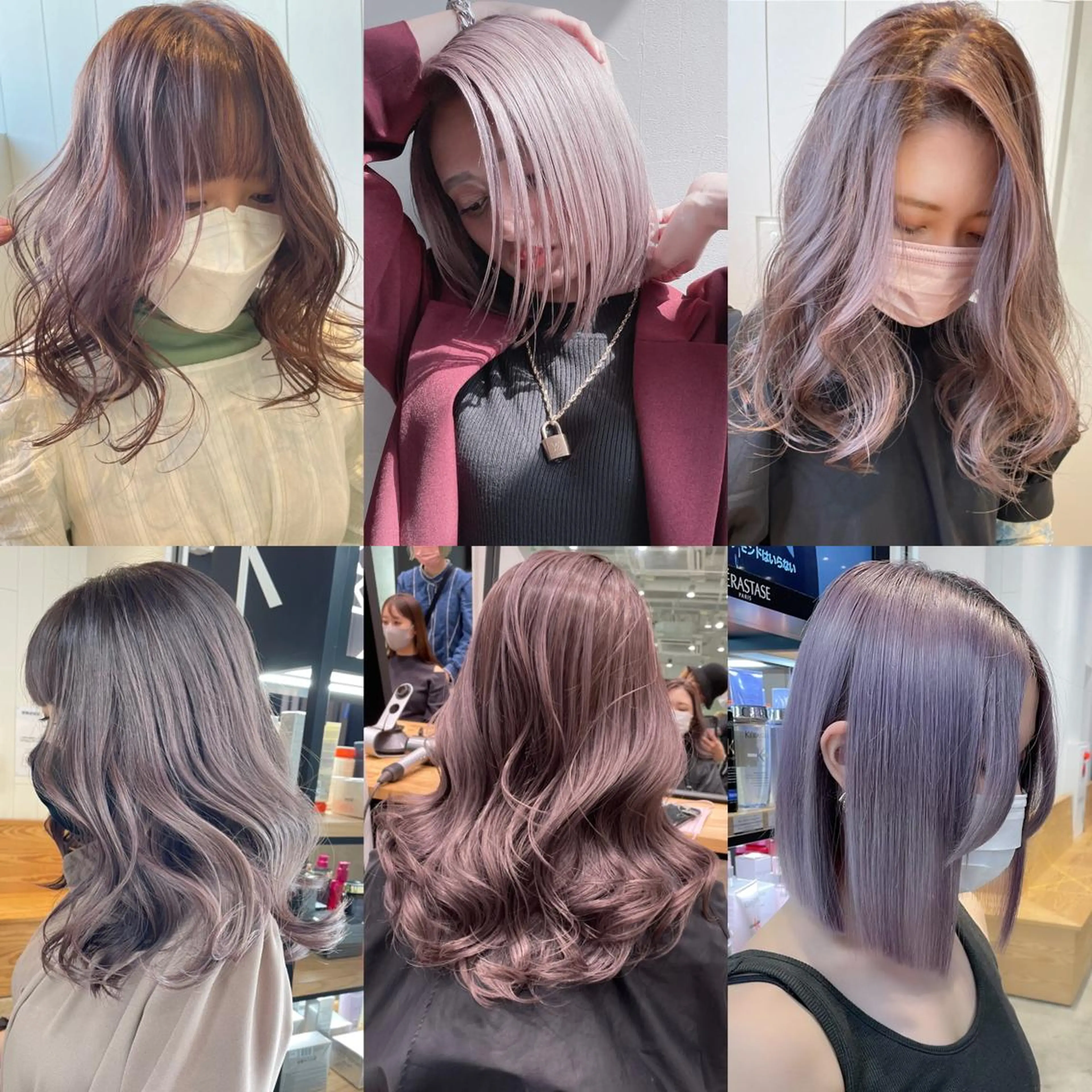 ミディアム カラー 💜ハイトーン💛 マジカルかいちゃんのヘアスタイル