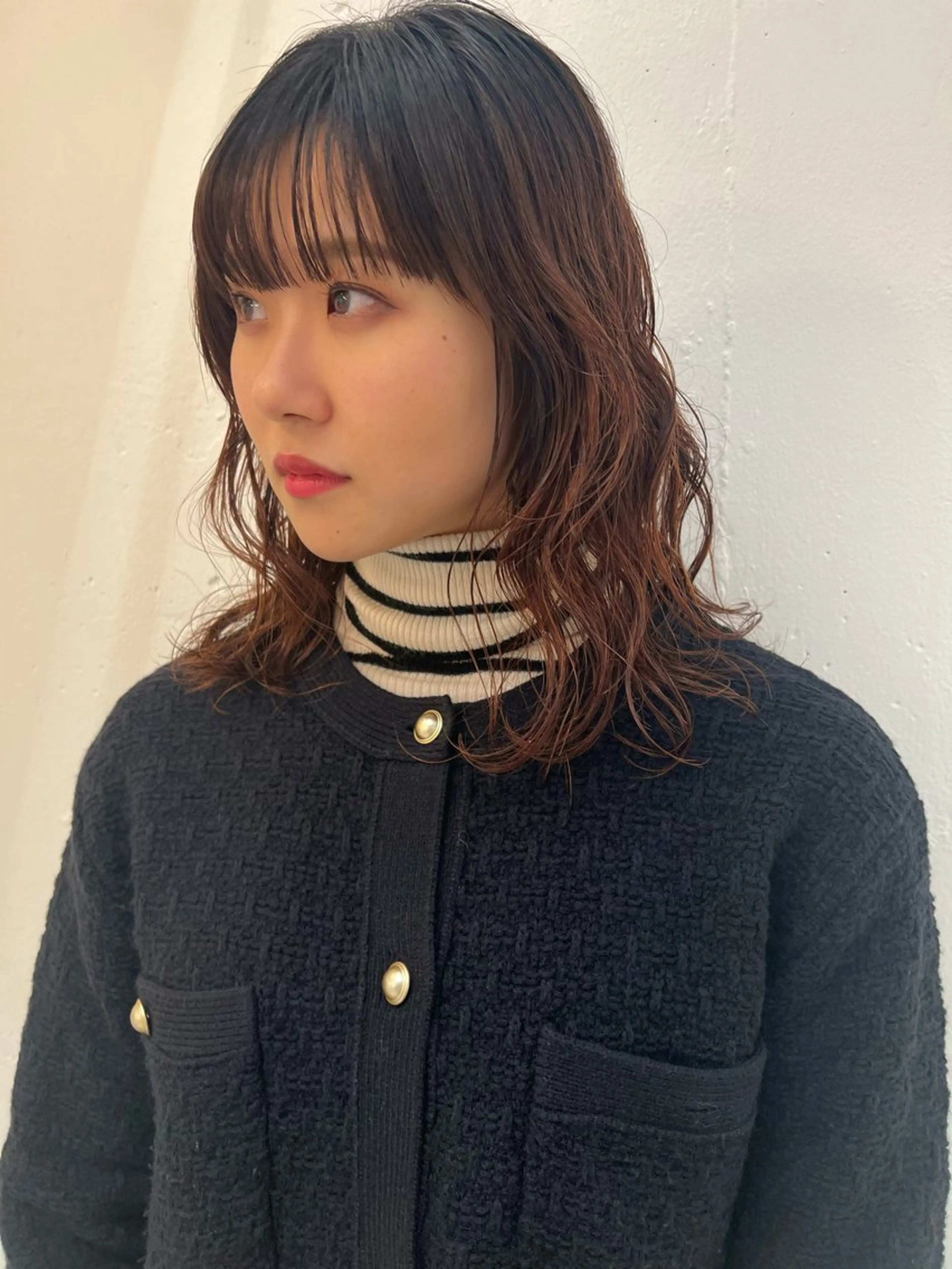 パーマ パーマ ブリーチカラー🎀 韓国風/寺門美優のヘアスタイル