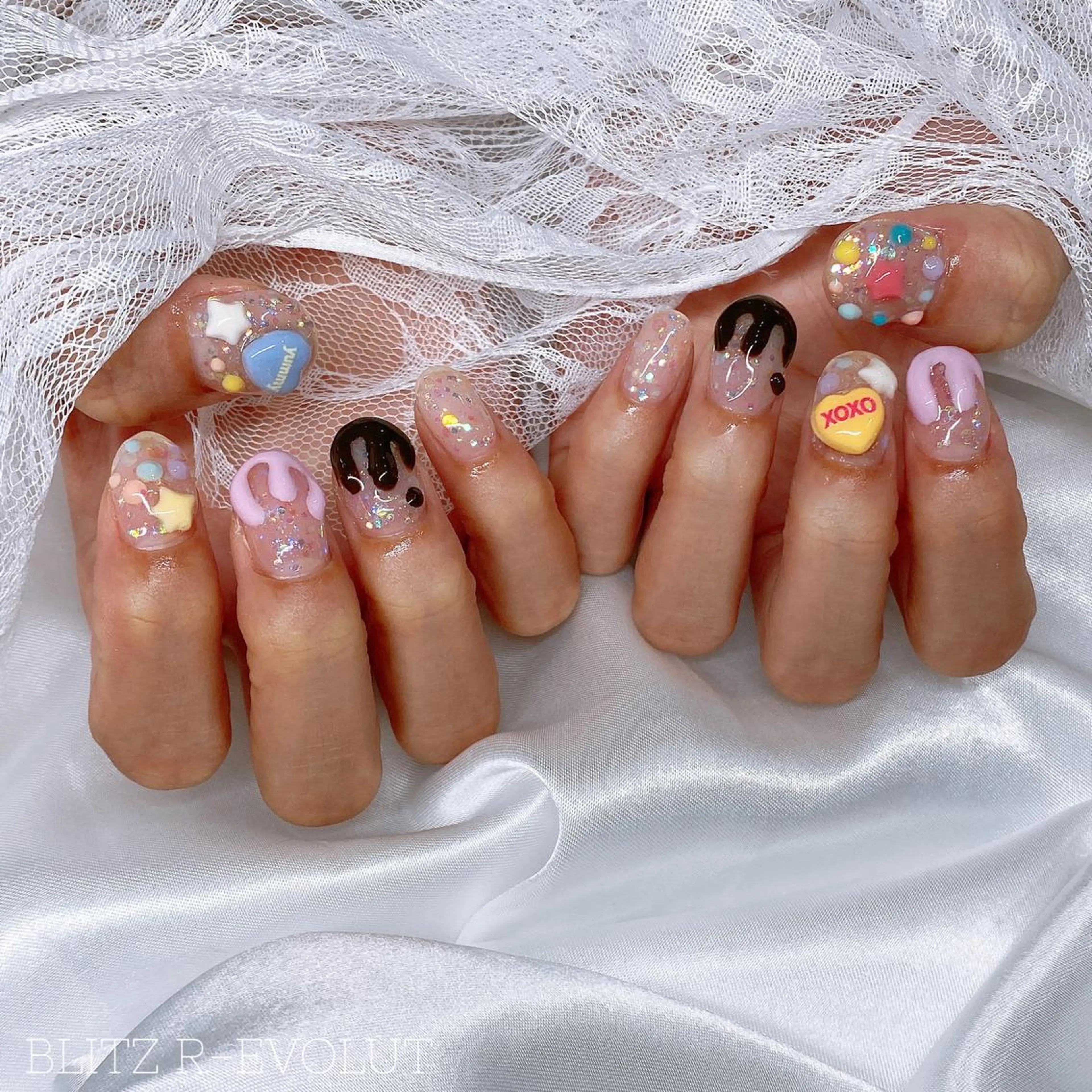 ネイル ☁️BLITZ 🎀笠原雪音🎀のネイルデザイン