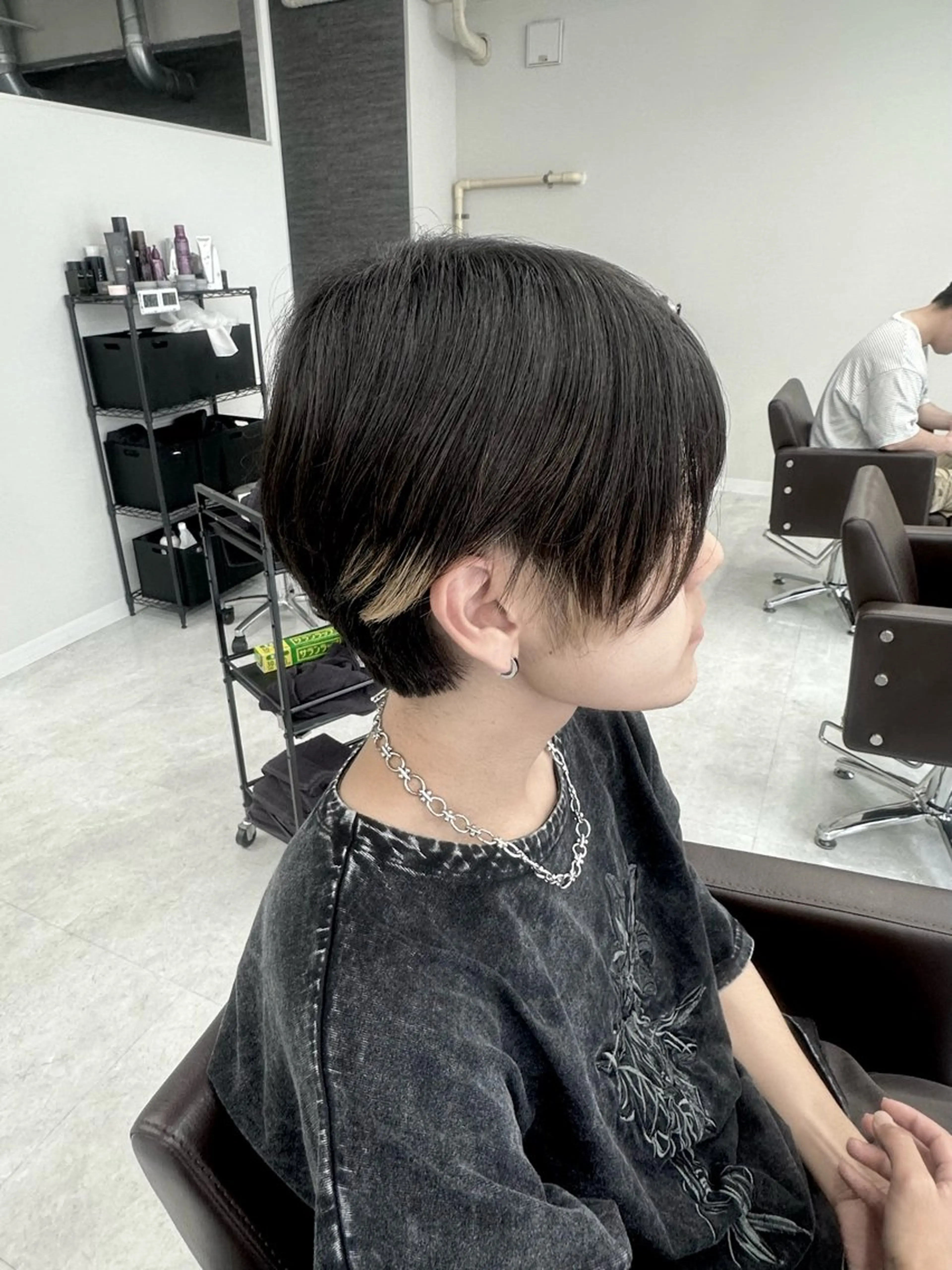 メンズ カット ニュアンス/フェザー /ウルフ/伶馬のヘアスタイル