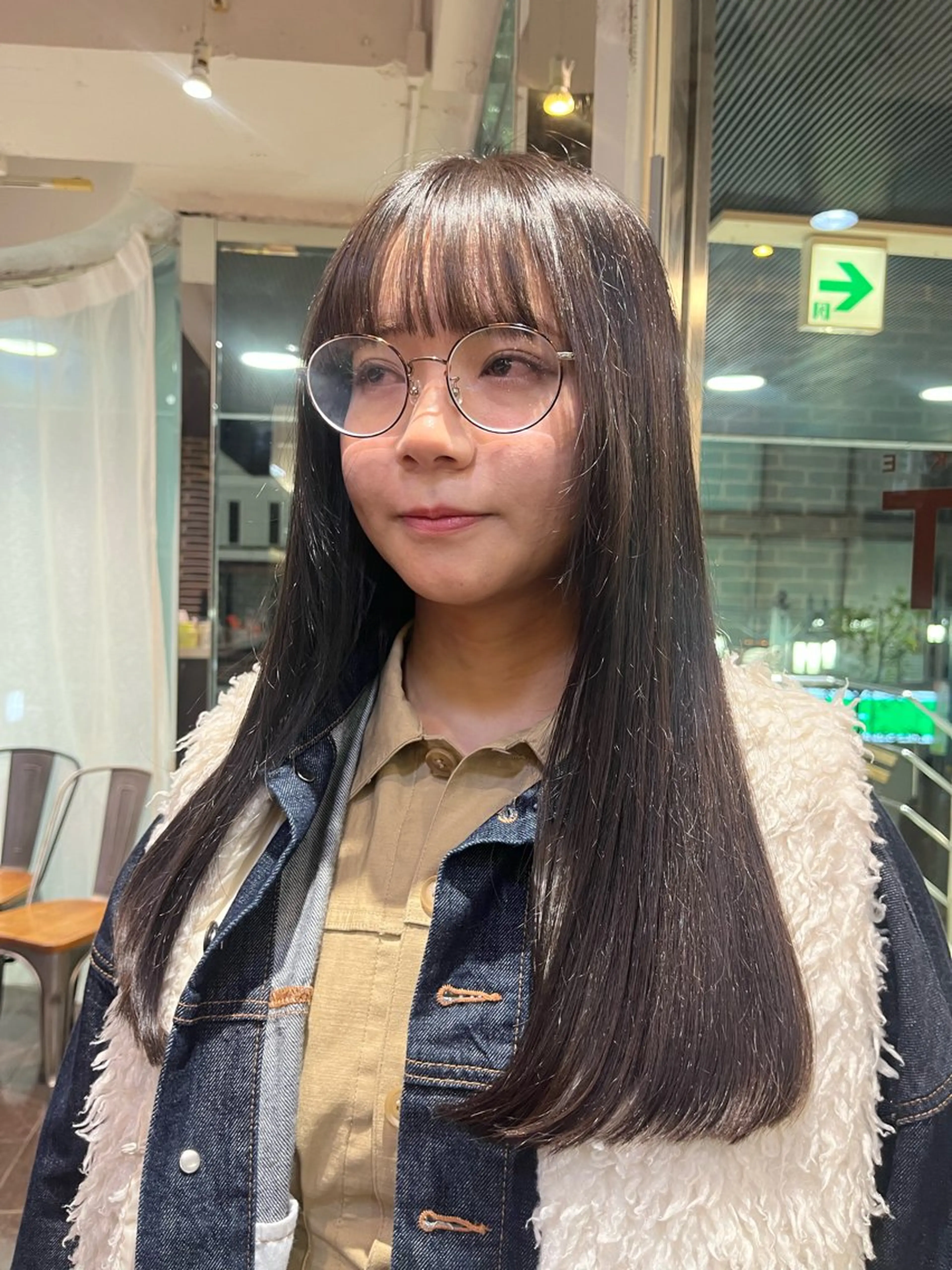 ロング ボブ/暖色カラー コウボヒカルのヘアスタイル