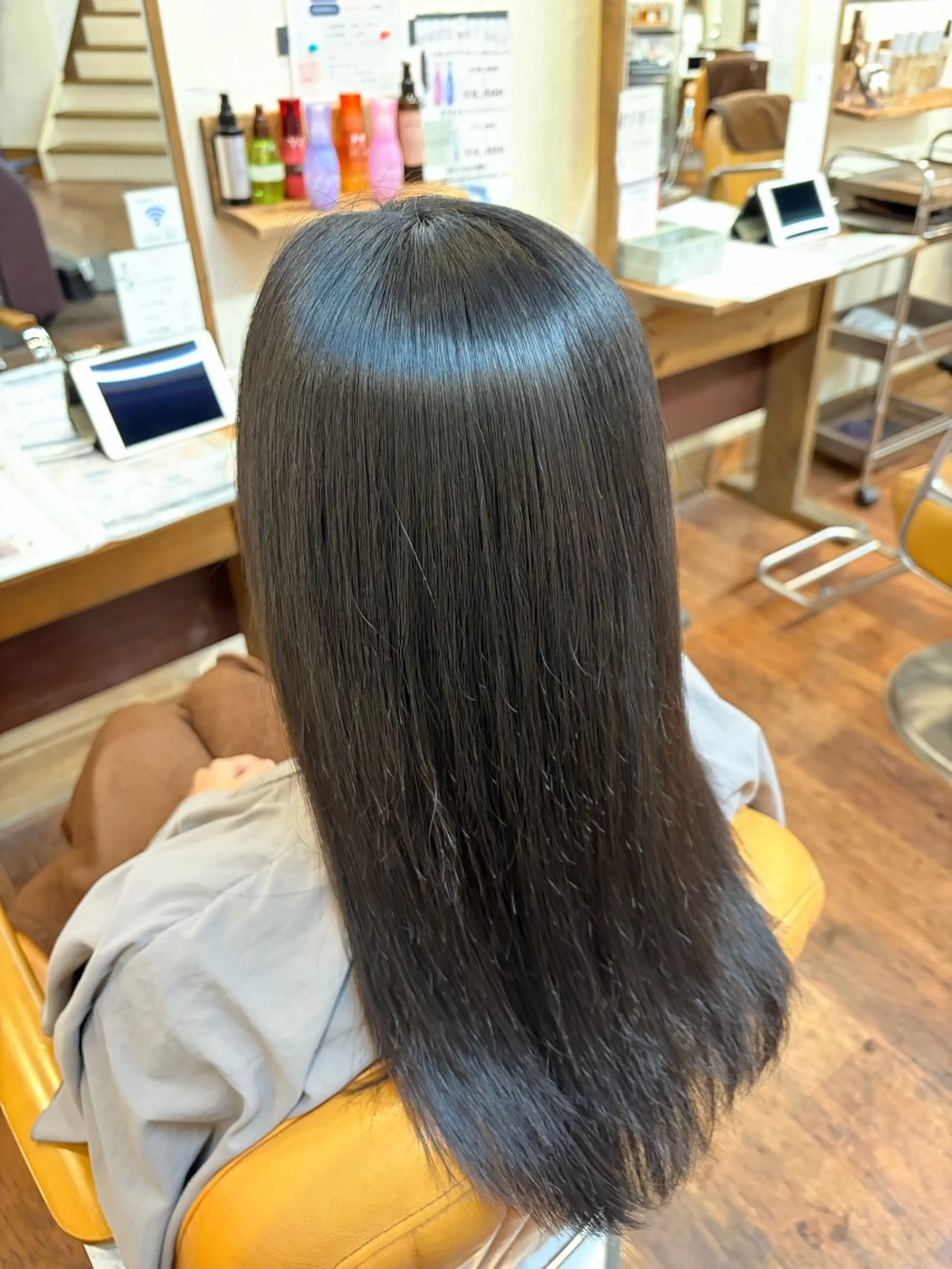 ロング 縮毛矯正 縮毛矯正 長谷部 颯のヘアスタイル