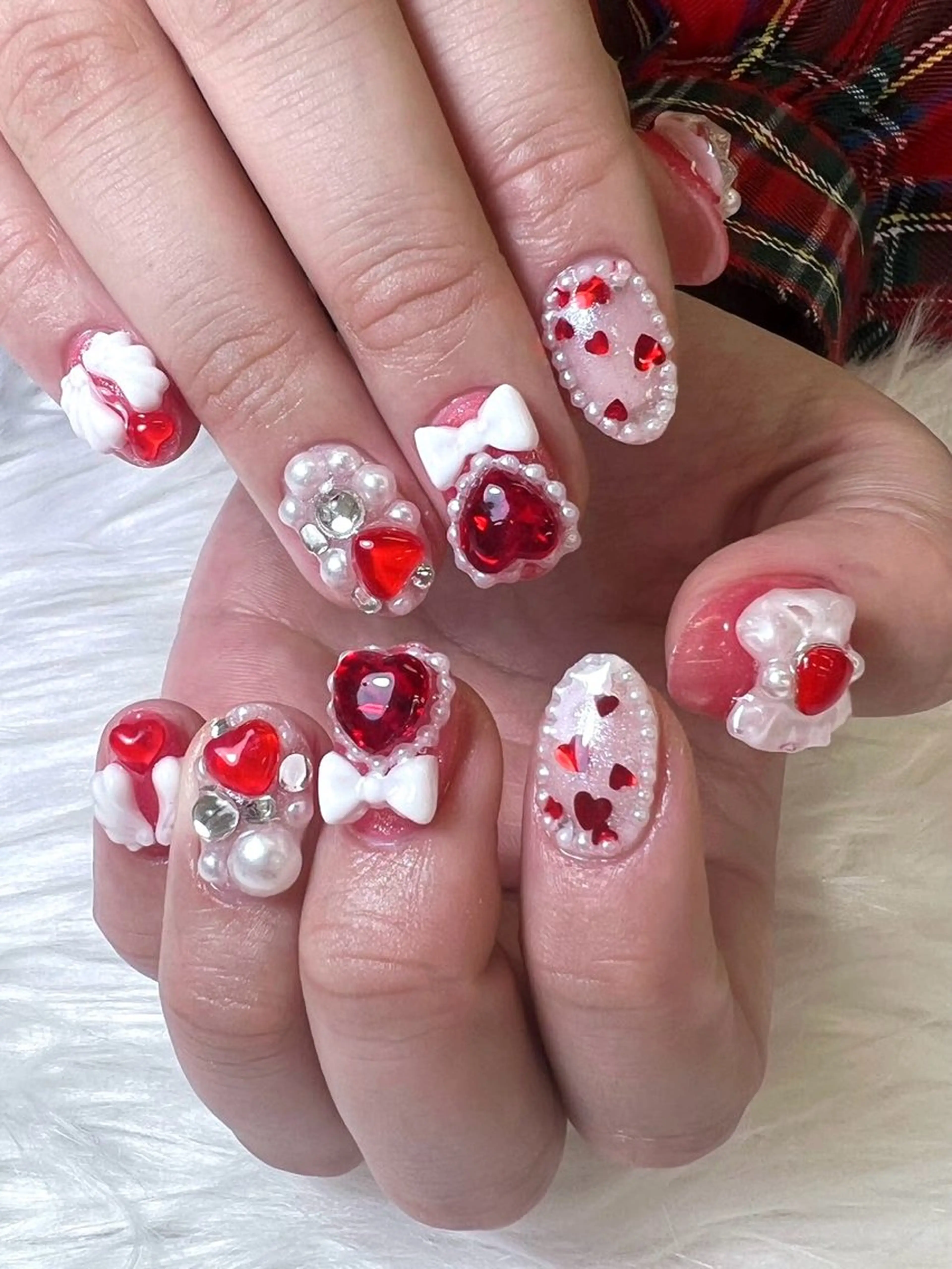 ネイル ジェルネイル リボン ハンドネイル Painty所属・Painty nailのネイルデザイン