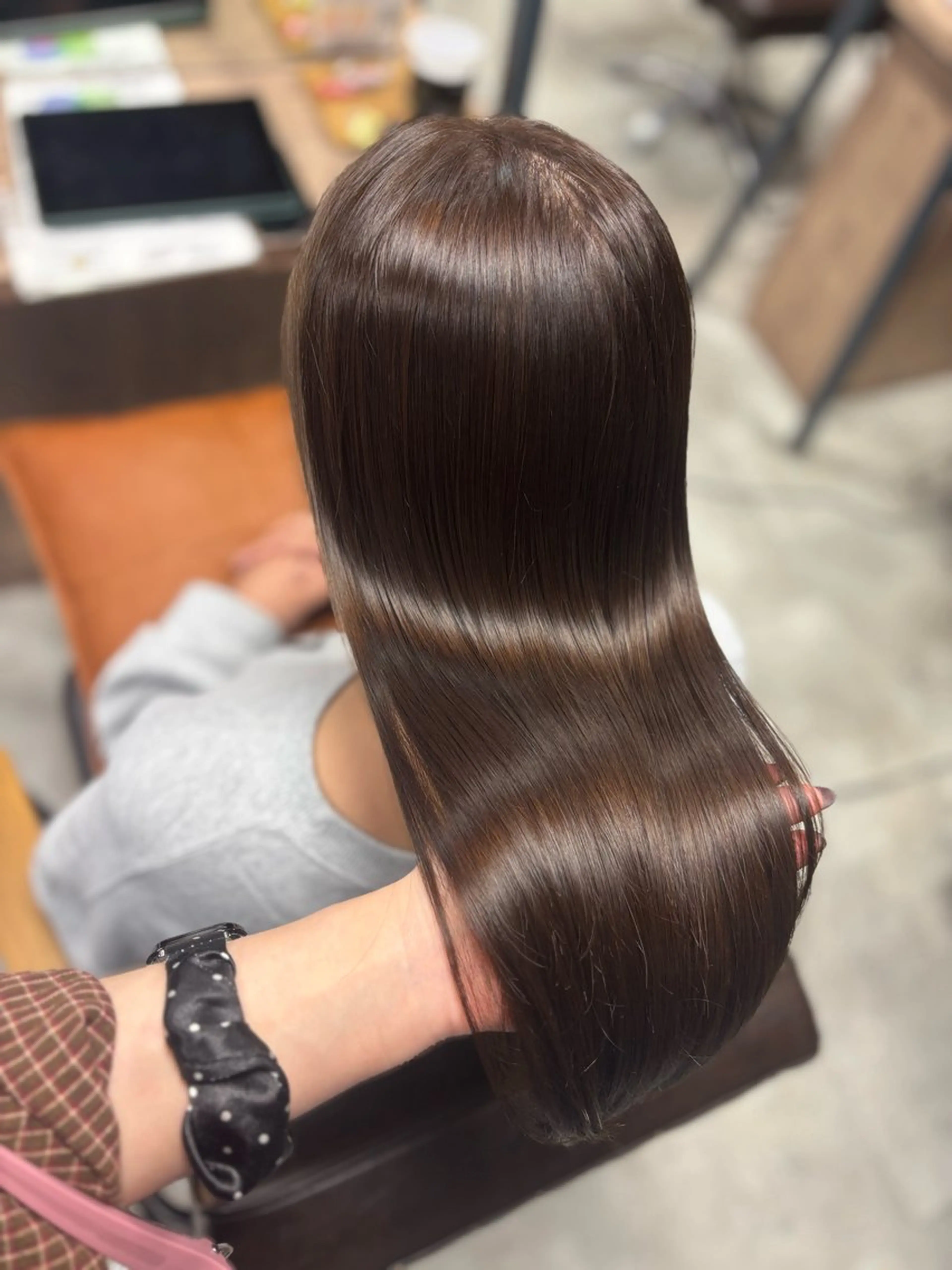 ロング ヘアカラー トリートメント きょうか🩶 /艶髪/ボブのヘアスタイル