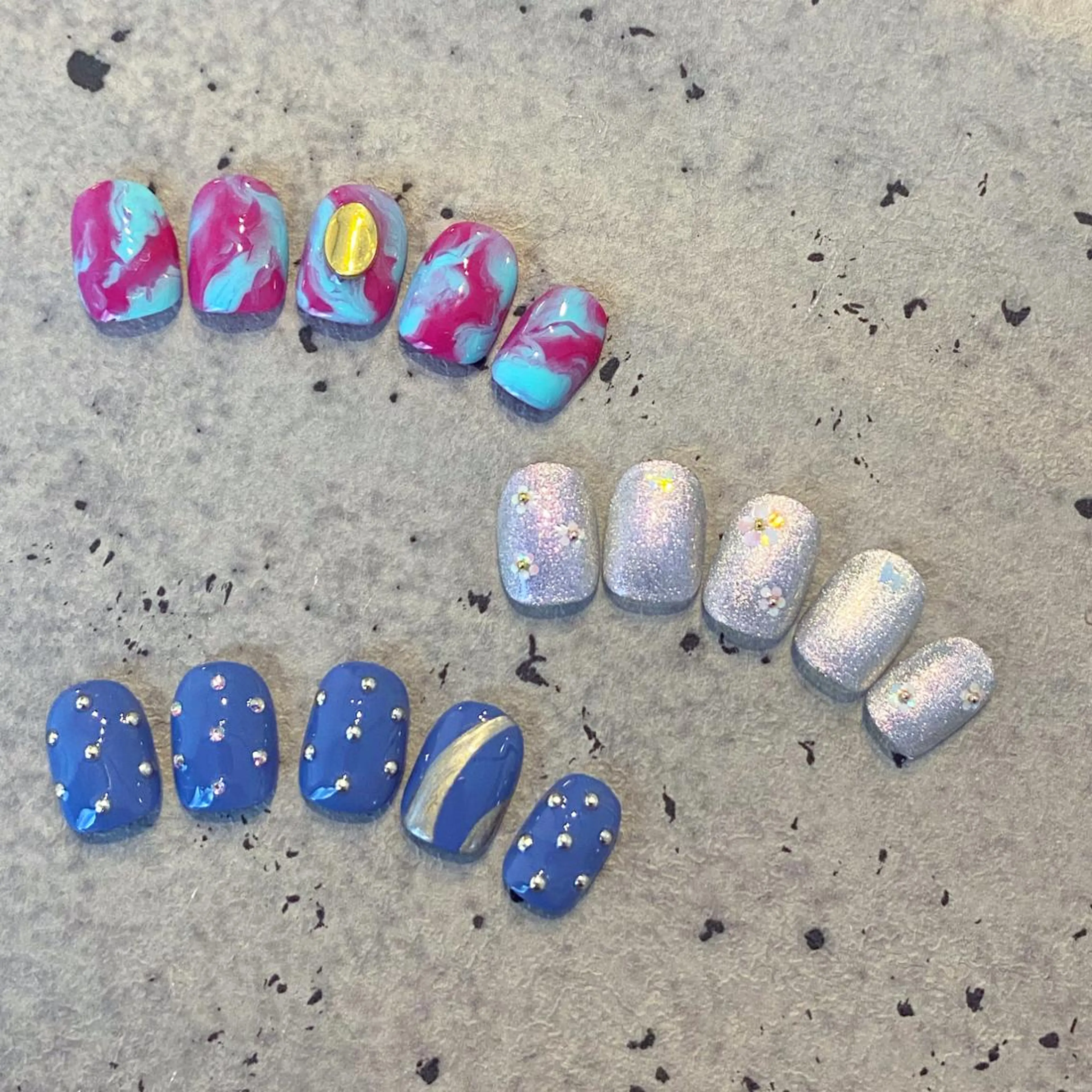 ネイル アートネイル オーロラネイル フットネイル 韓国ネイル ニュアンスネイル To Me Nail所属・🩵 mei🩵のネイルデザイン