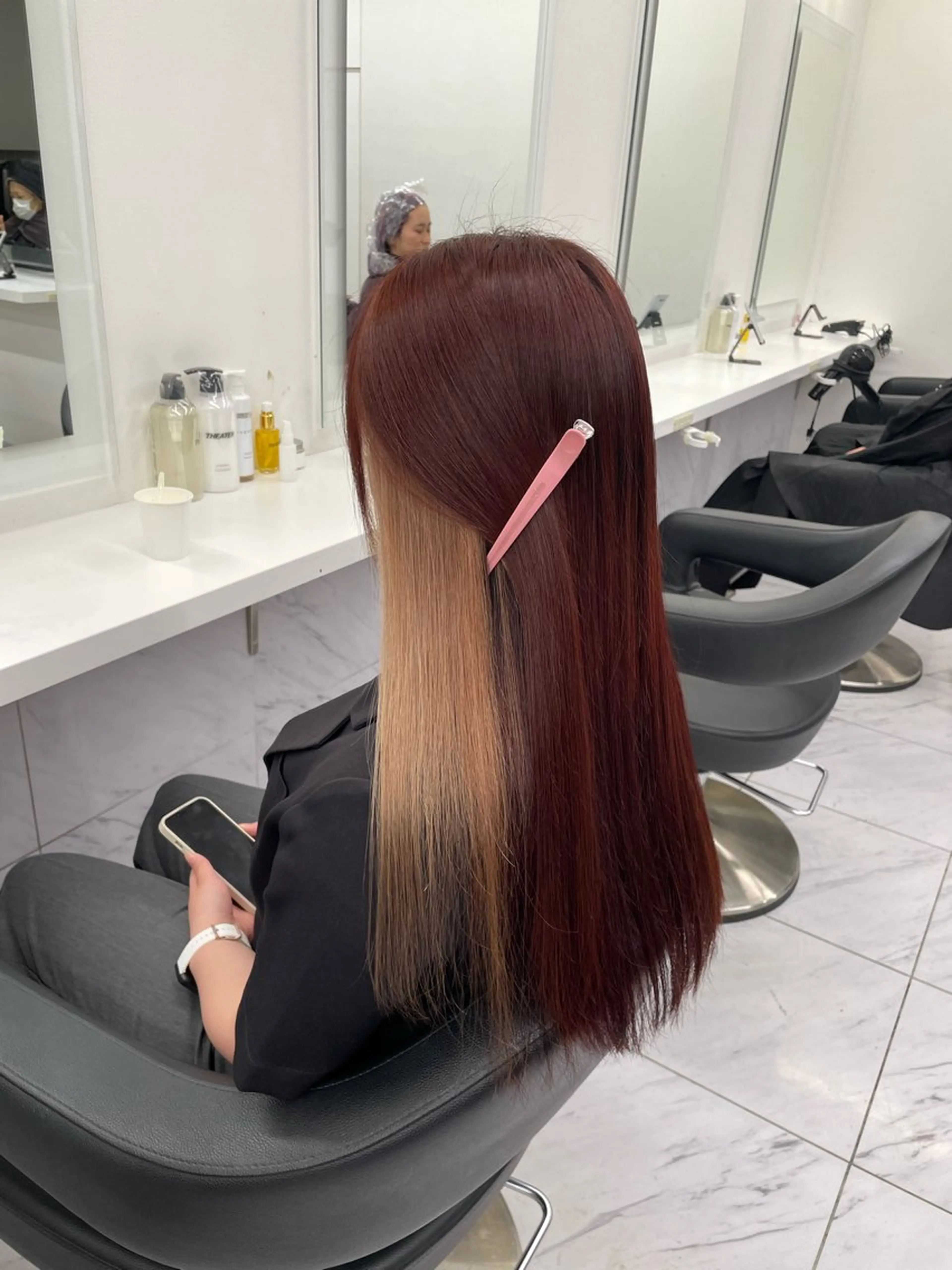 ロング カラー ヘアアレンジ ヘアカラー トリートメント ヘアセット 💗横浜美容室 💗HARUNAのヘアスタイル