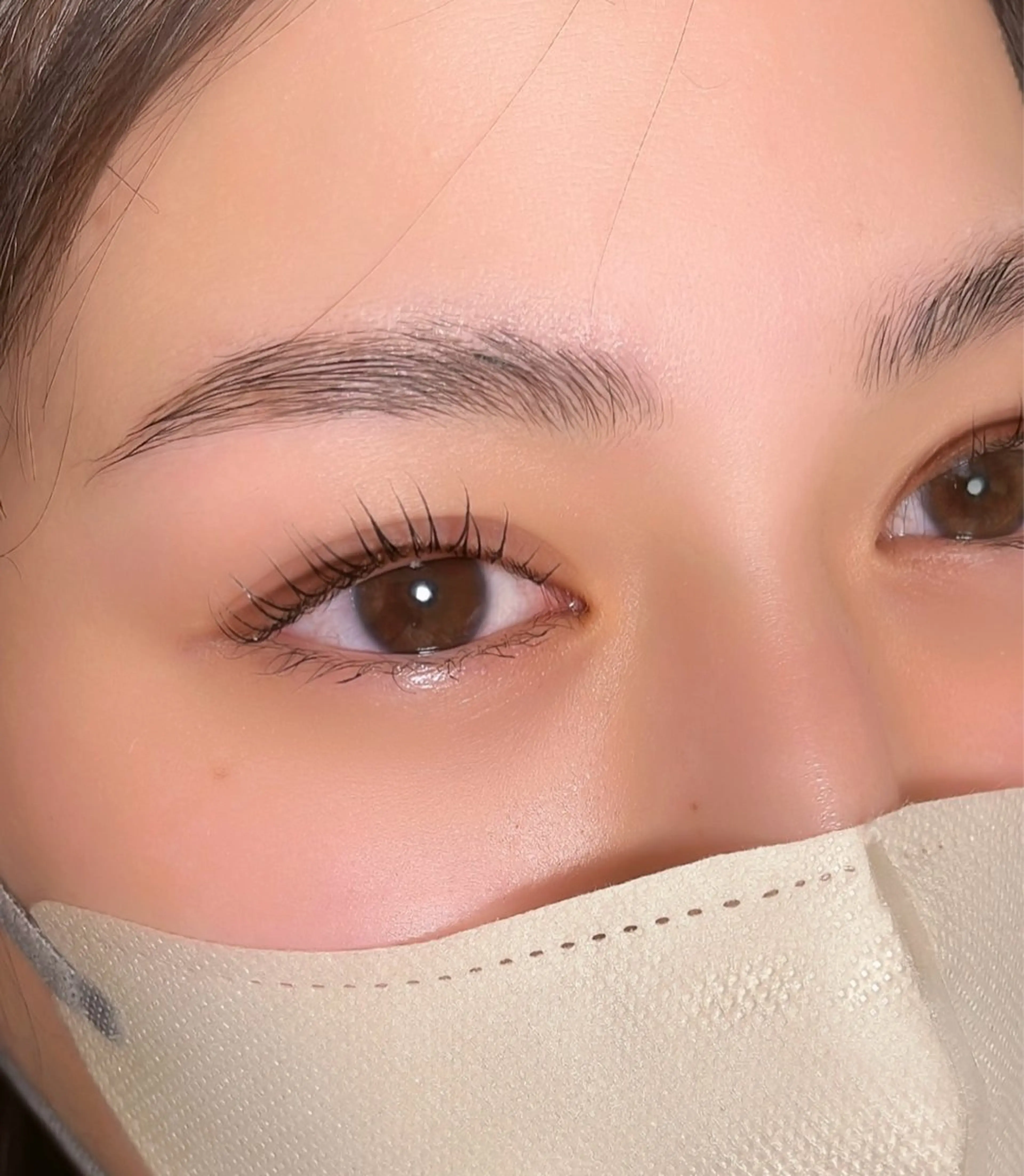 マツエク・マツパ 一重×まつ毛パーマ 眉美_salon HBL 正規店の眉毛・アイブロウイメージ