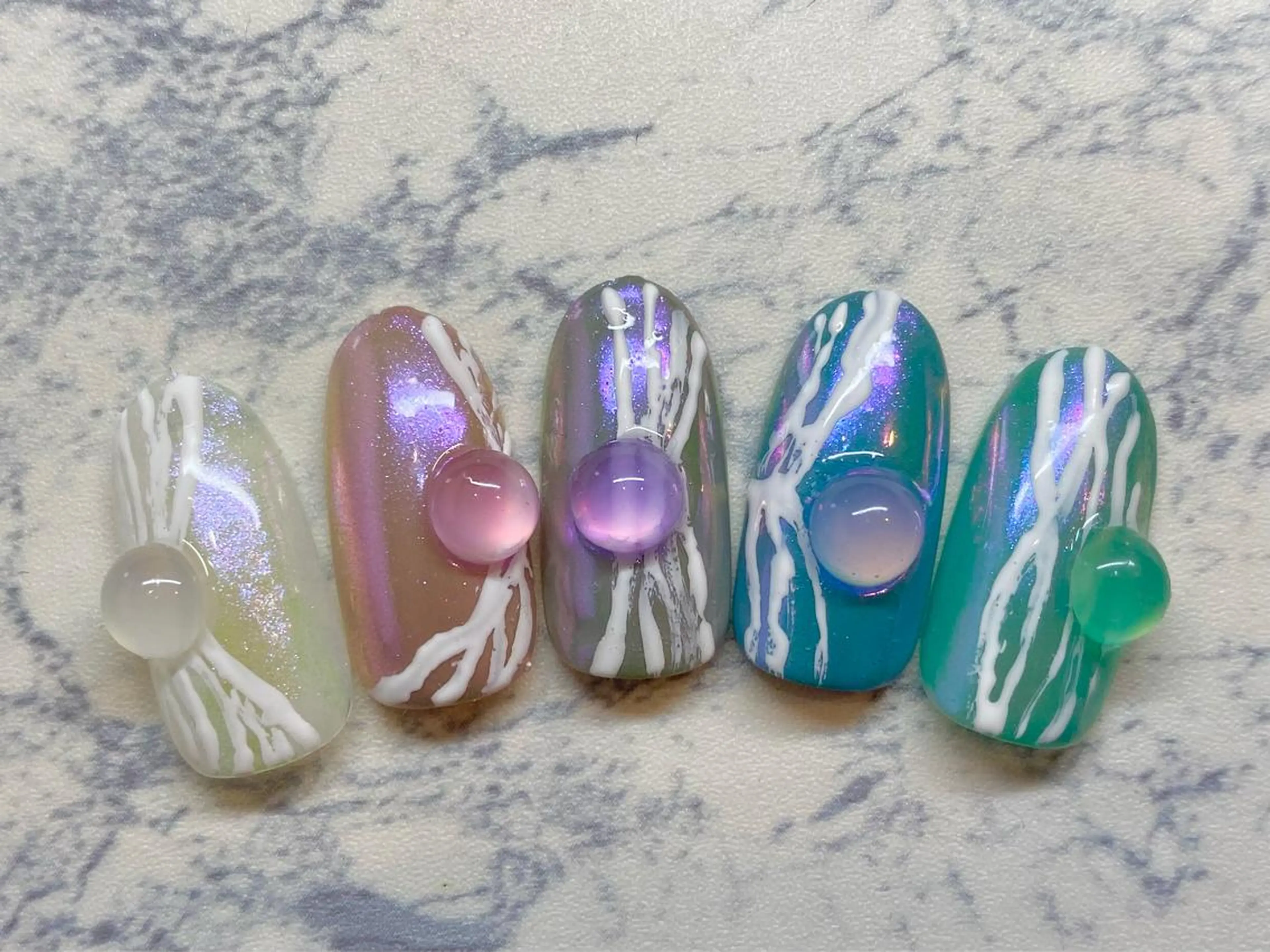 ネイル 氷ネイル・うるうるネイル MUSE koshikawaのネイルデザイン