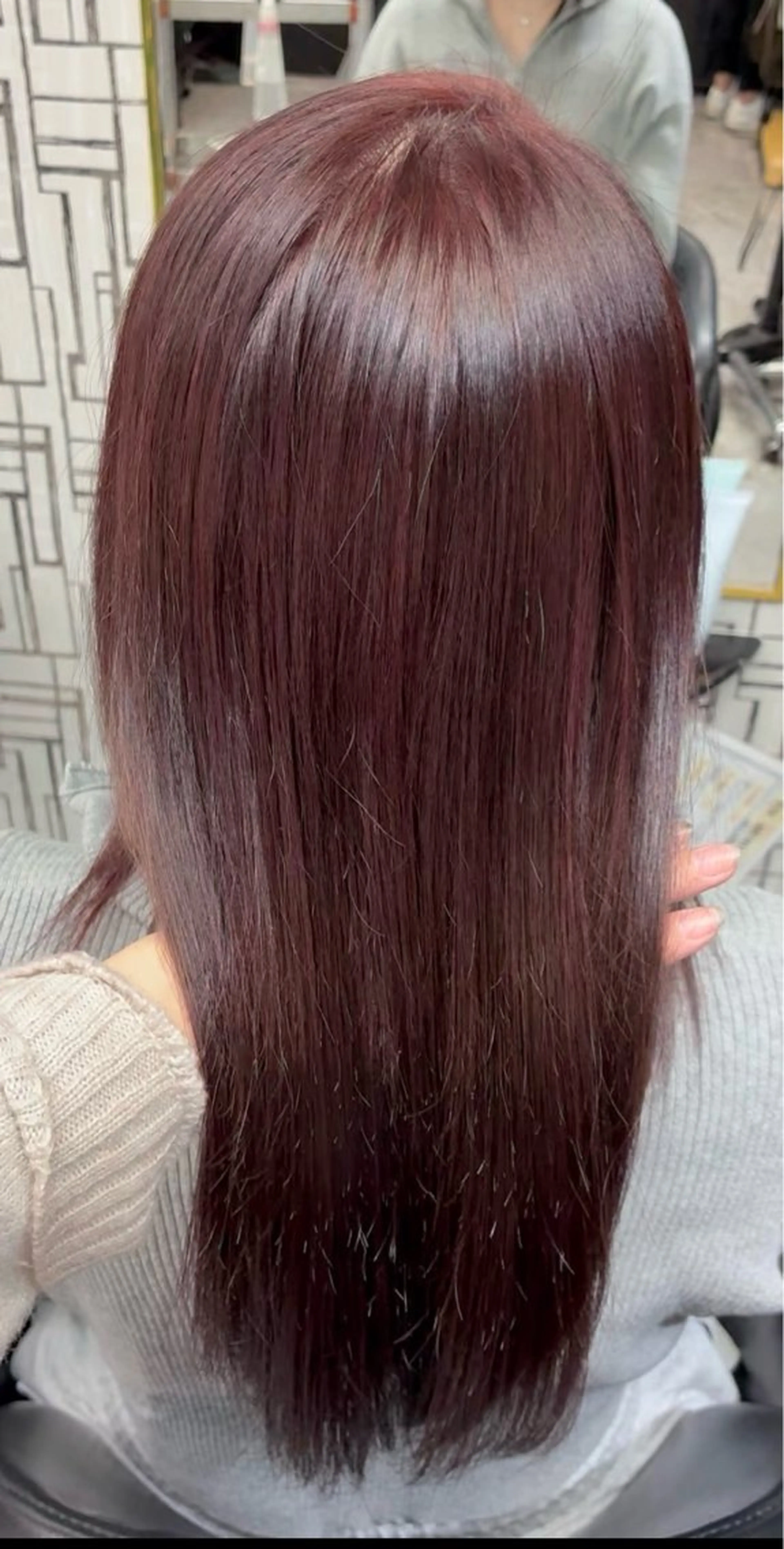 セミロング ヘアカラー 北村 理奈のヘアスタイル