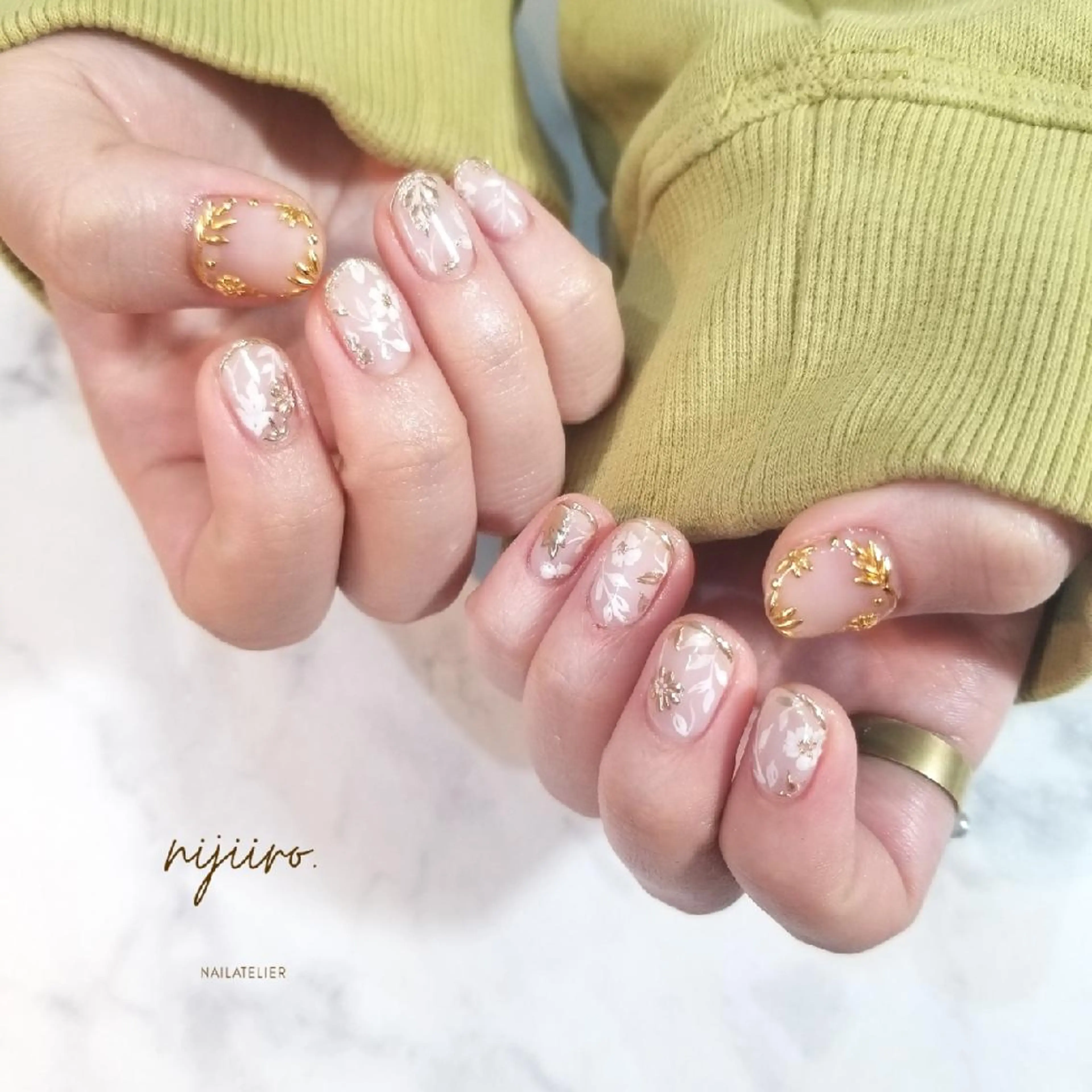 ネイル ハンドネイル nailatelier nijiiro.所属・nijiiro🌈 サトウのネイルデザイン