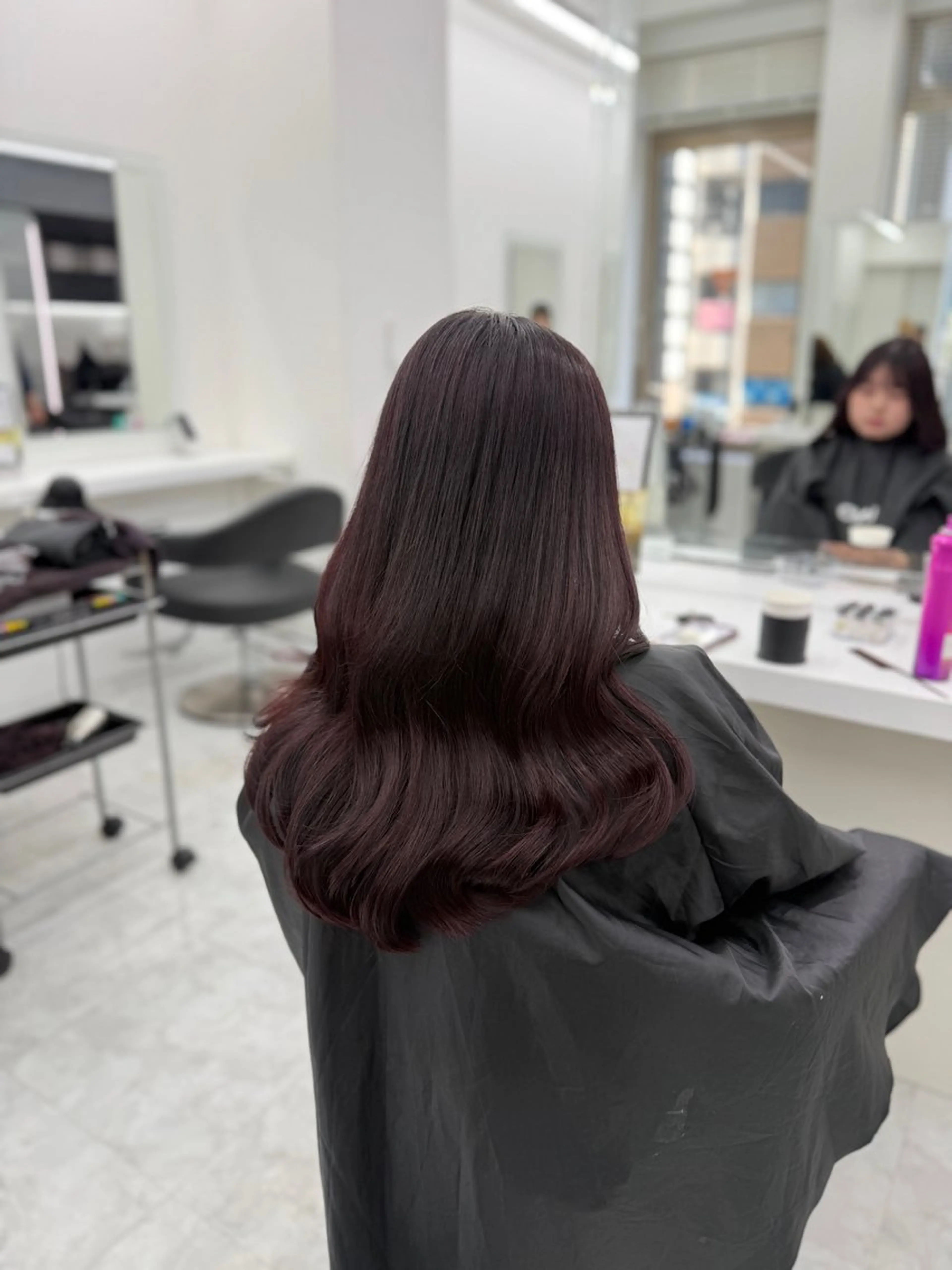 ロング カラー ヘアアレンジ ブラウンカラー レッドカラー レッドブラウン ヘアカラー トリートメント ヘアセット 🎀Girly艶髪カ ラー🎀Harukaのヘアスタイル