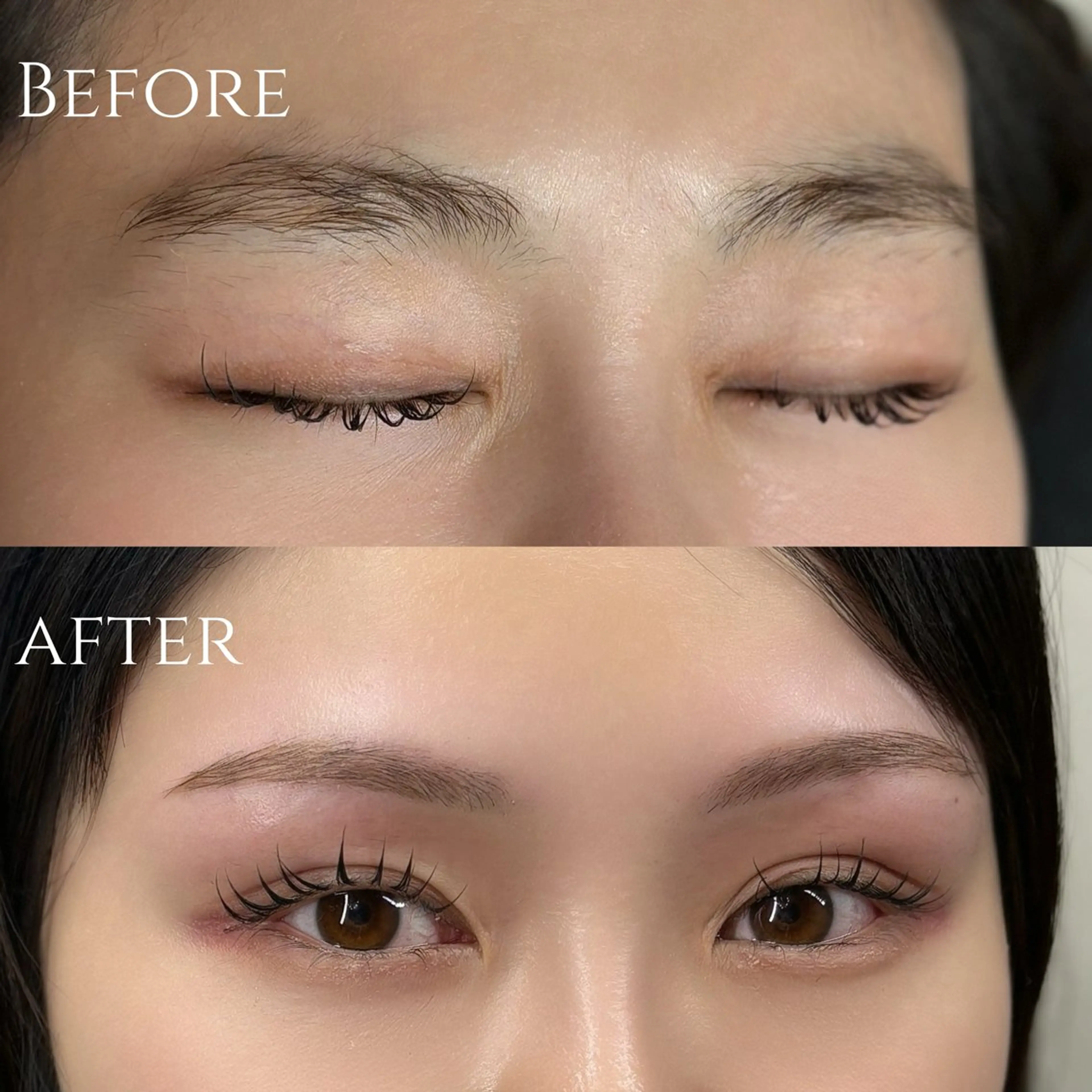 【再来】美眉毛アイブロウWAX＋間引き（毛量調整）＋仕上げメイクの写真