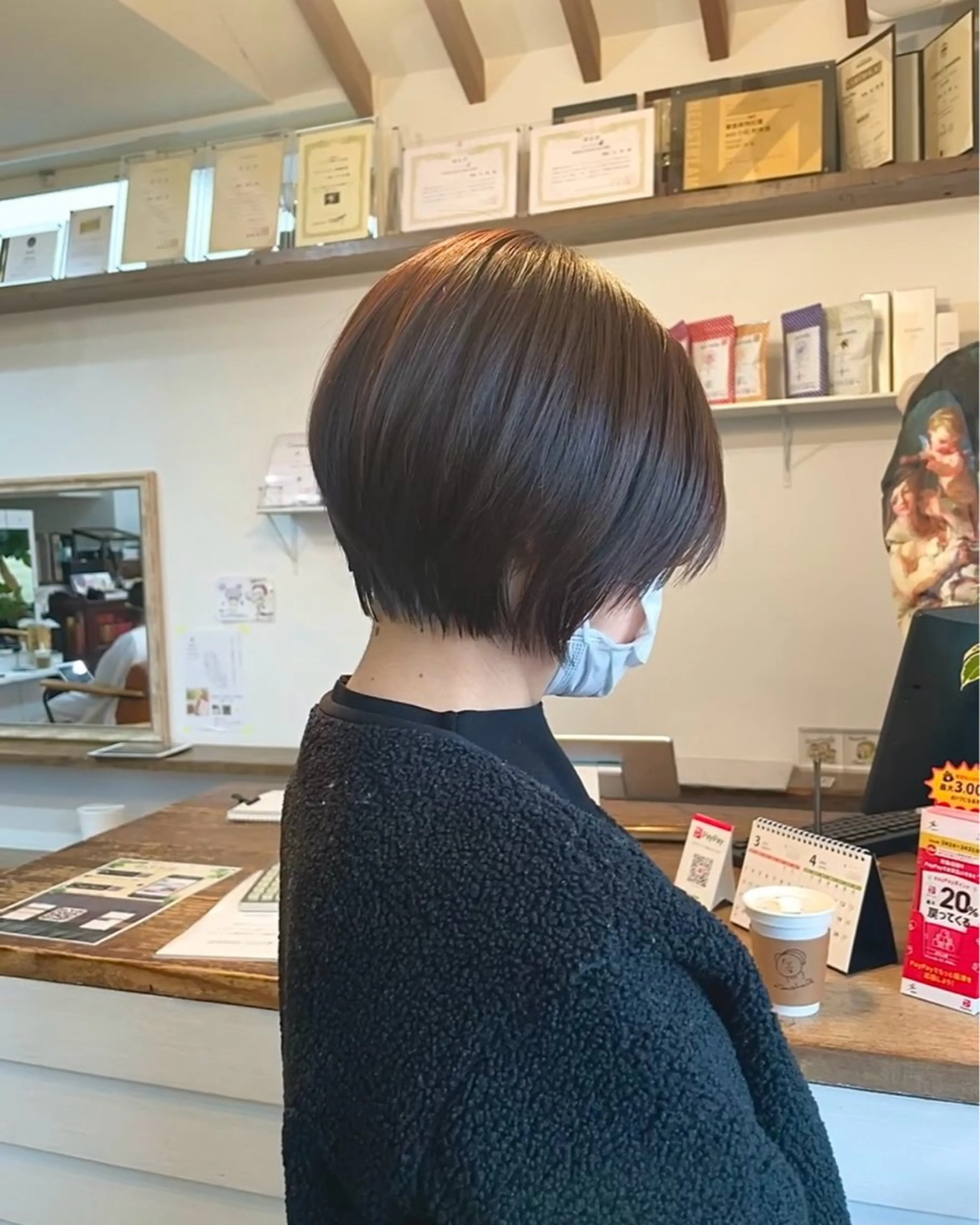 ショート ショートボブ ボブ ショートヘア 奥田 誠司のヘアスタイル