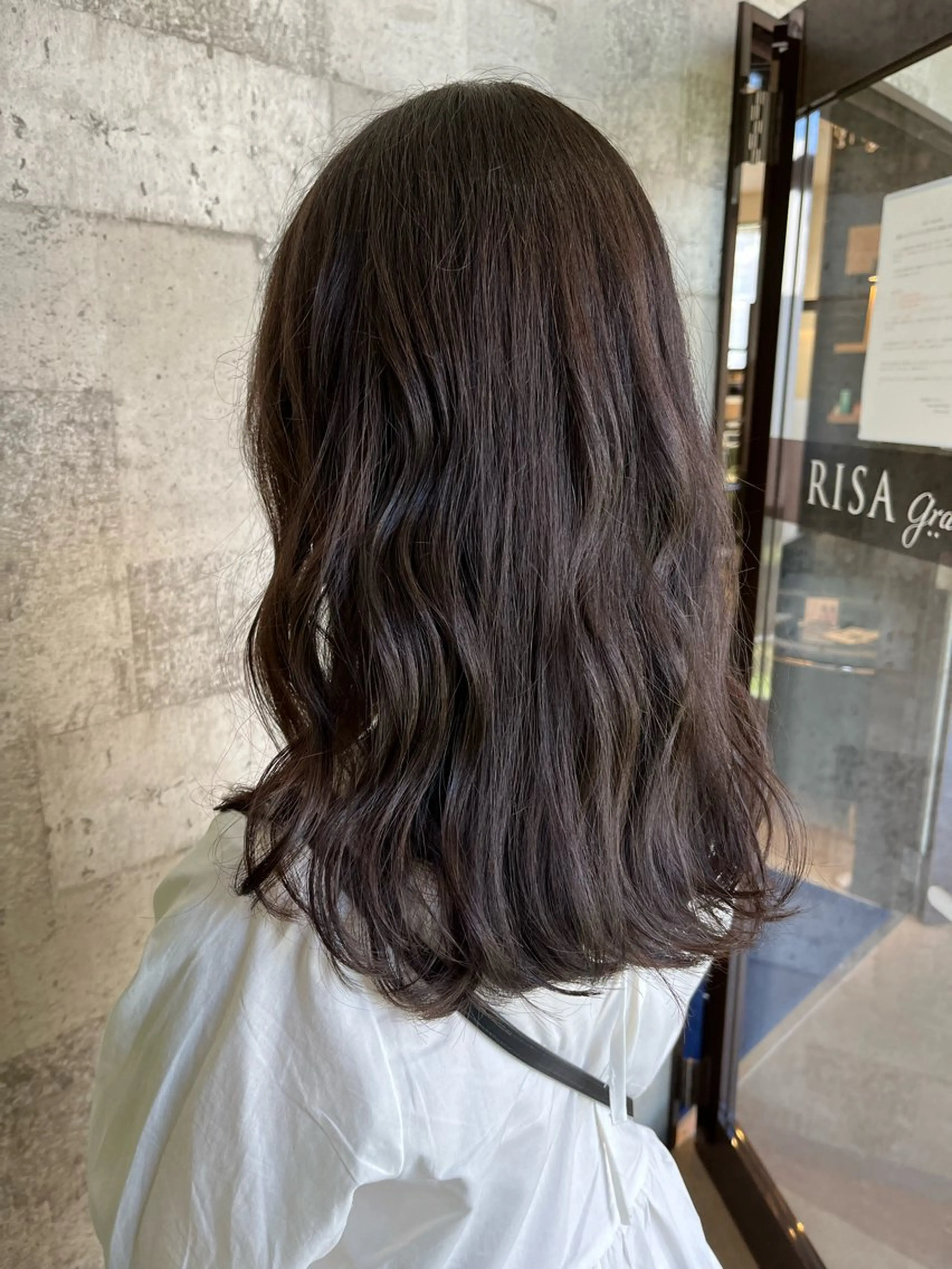 セミロング カラー 北島 遥香🫧インナ ー /ベージュカラーのヘアスタイル