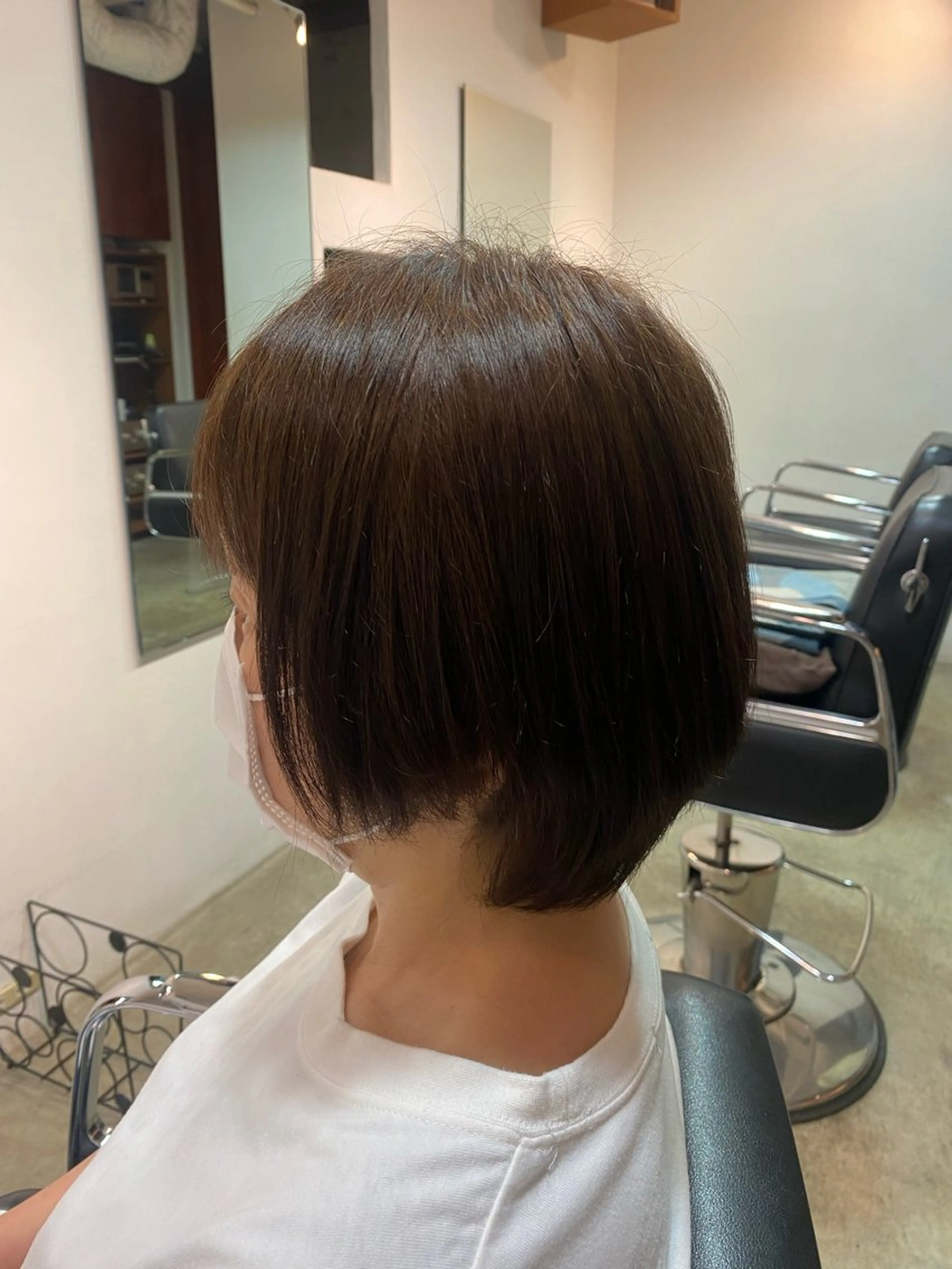 ショート パーマ ニュアンスパーマ ストレートパーマ emerge池袋東口 NANAのヘアスタイル