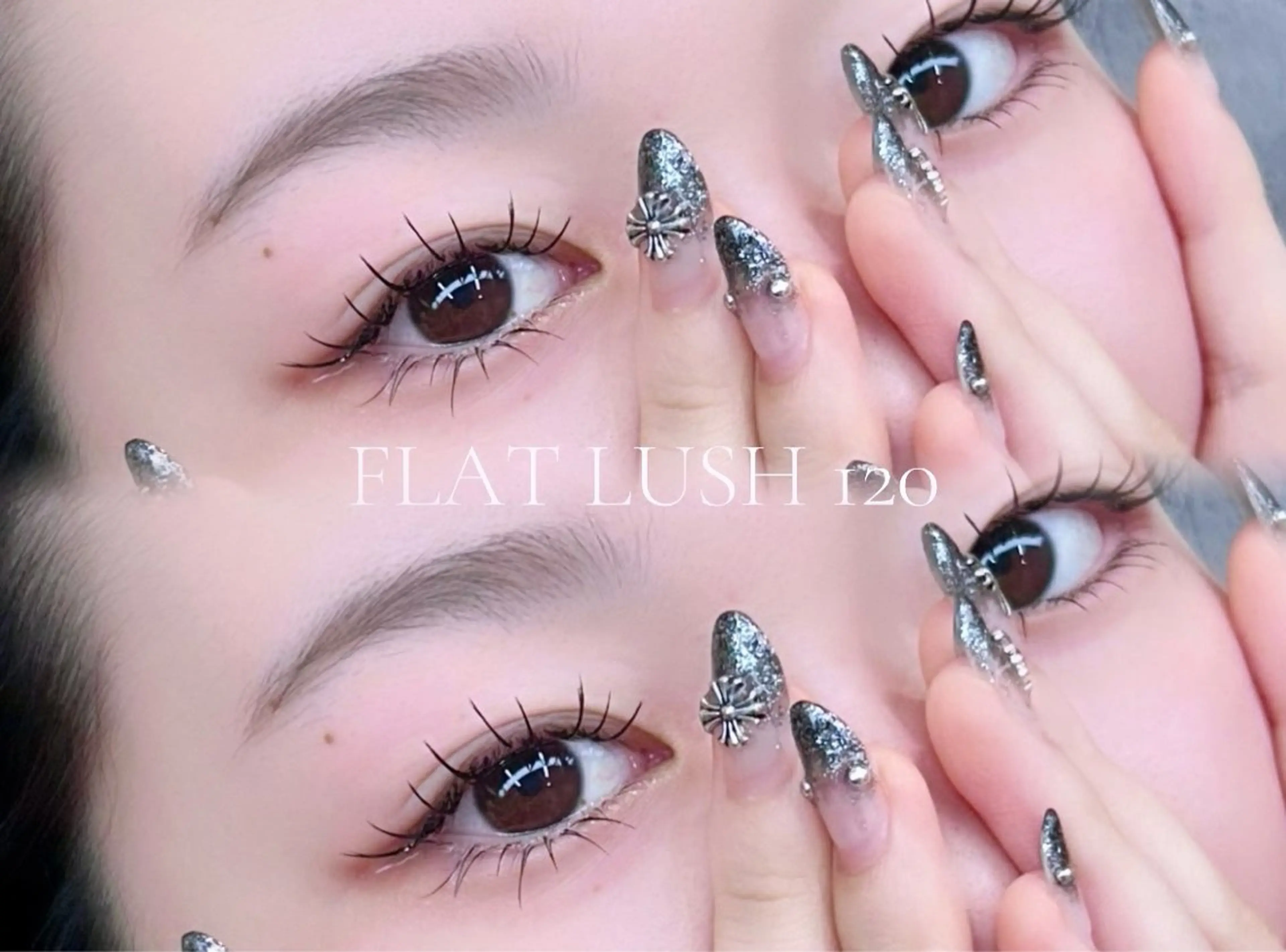 【ミニモ限定】LEDフラットラッシュ上下セット❤︎上100本:下20本の写真