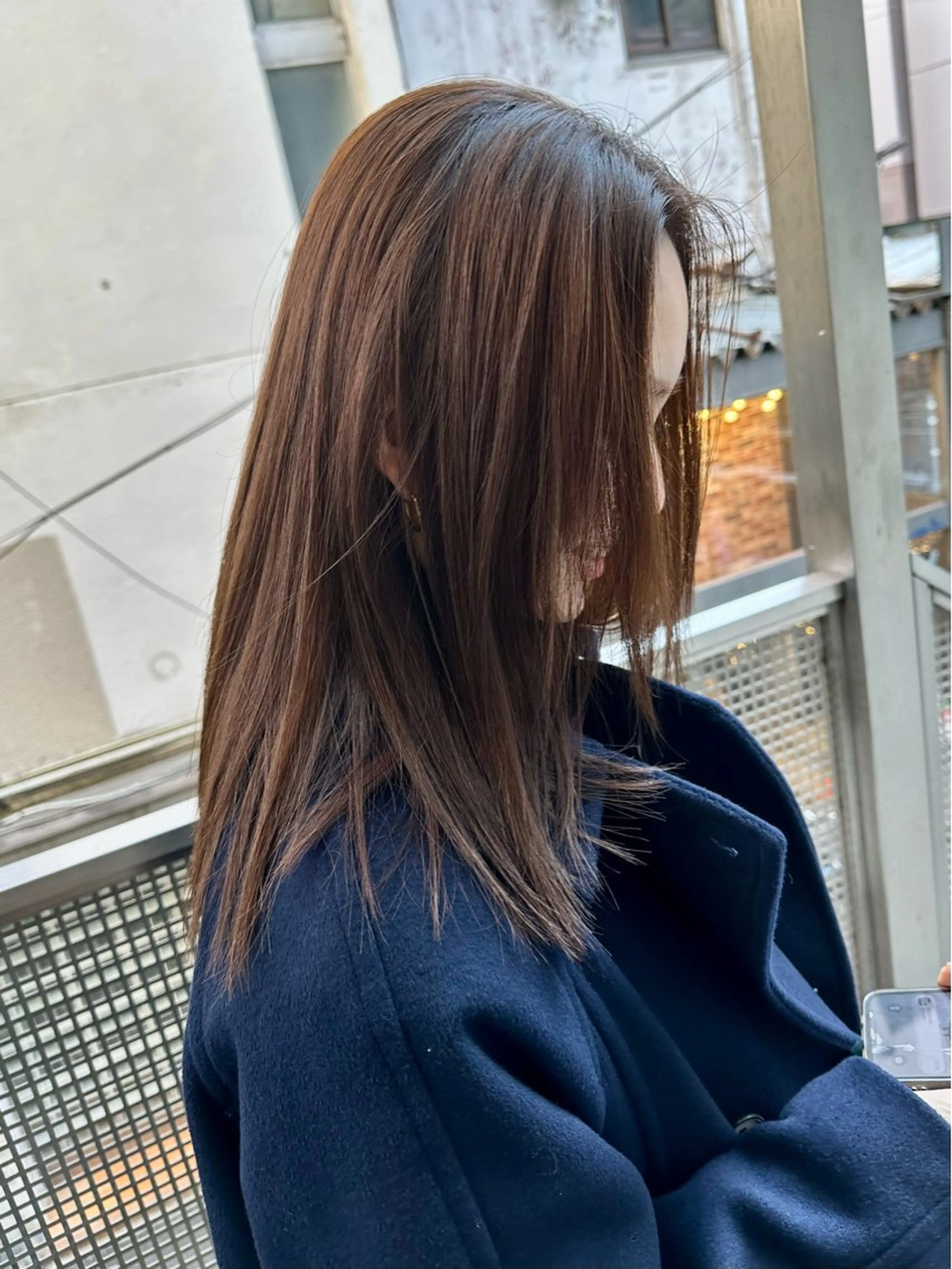 セミロング カラー ショートボブ ボブ トリートメント カット ヘアカラー トリートメント 國井 廉のヘアスタイル