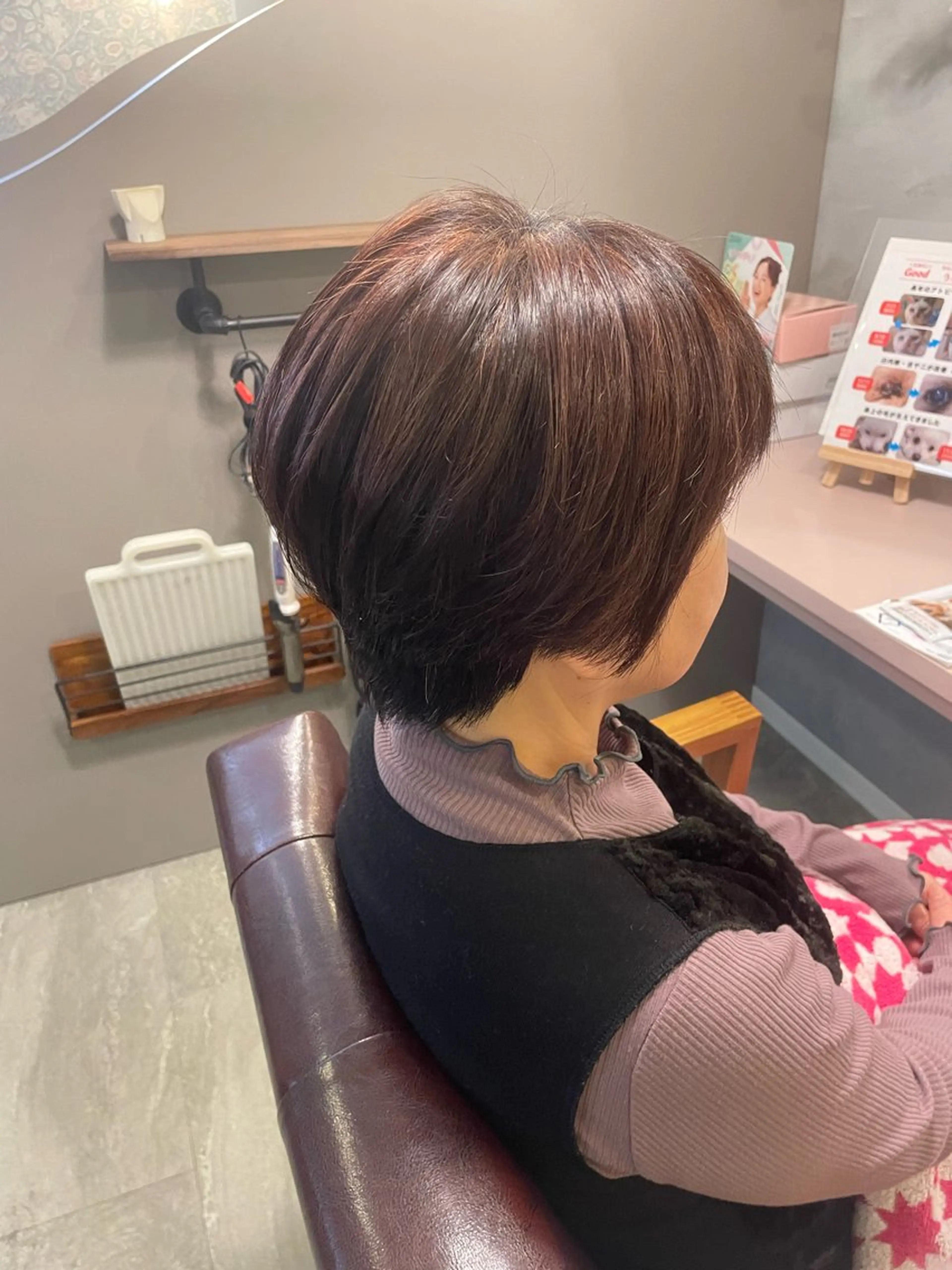 ショート ショートボブ ボブ ショートヘア hair  make echo所属・hair make echo滿木あい花のヘアスタイル