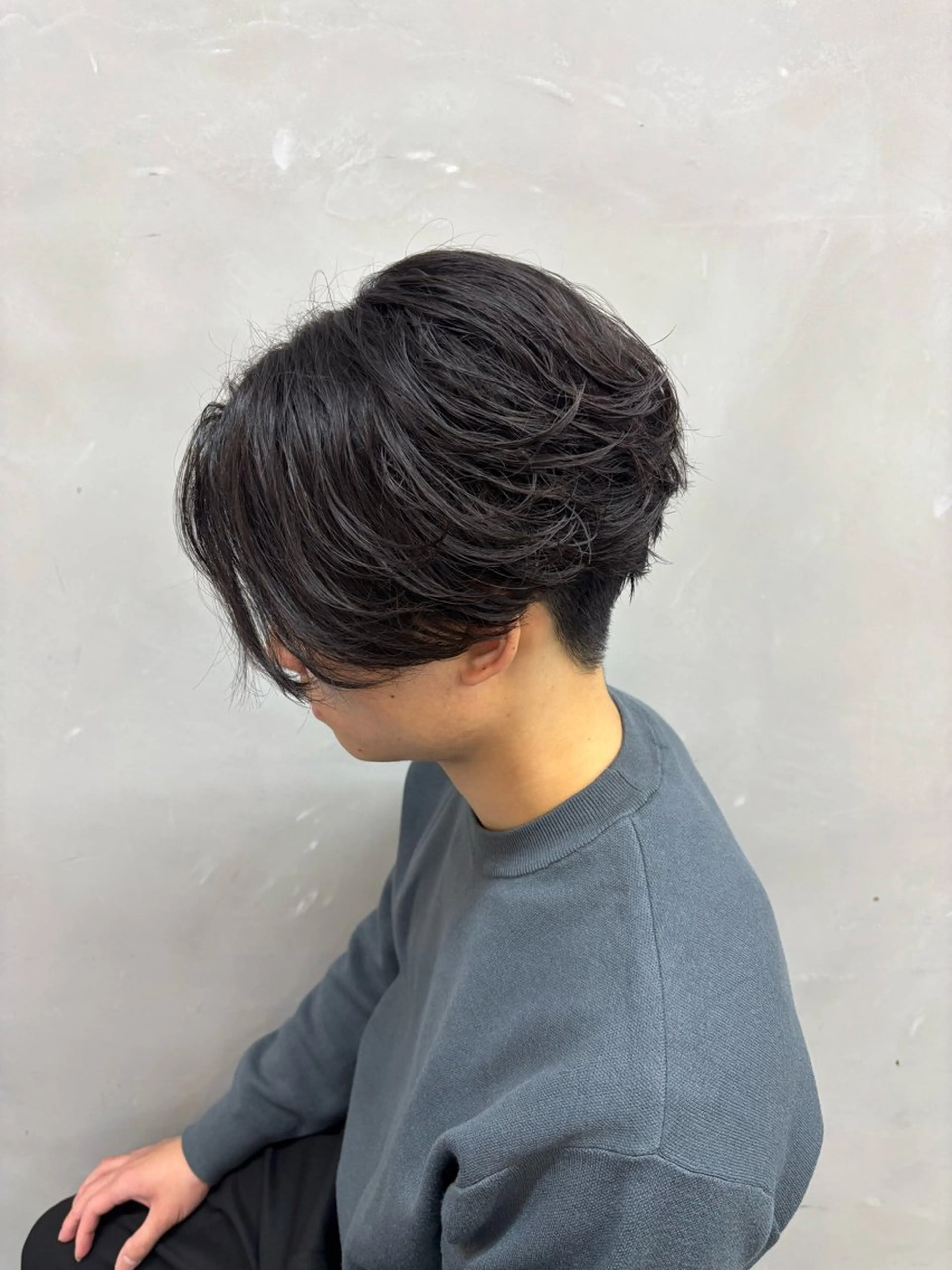 ショート メンズ カット パーマ 鹿児島 TSUBASAのヘアスタイル