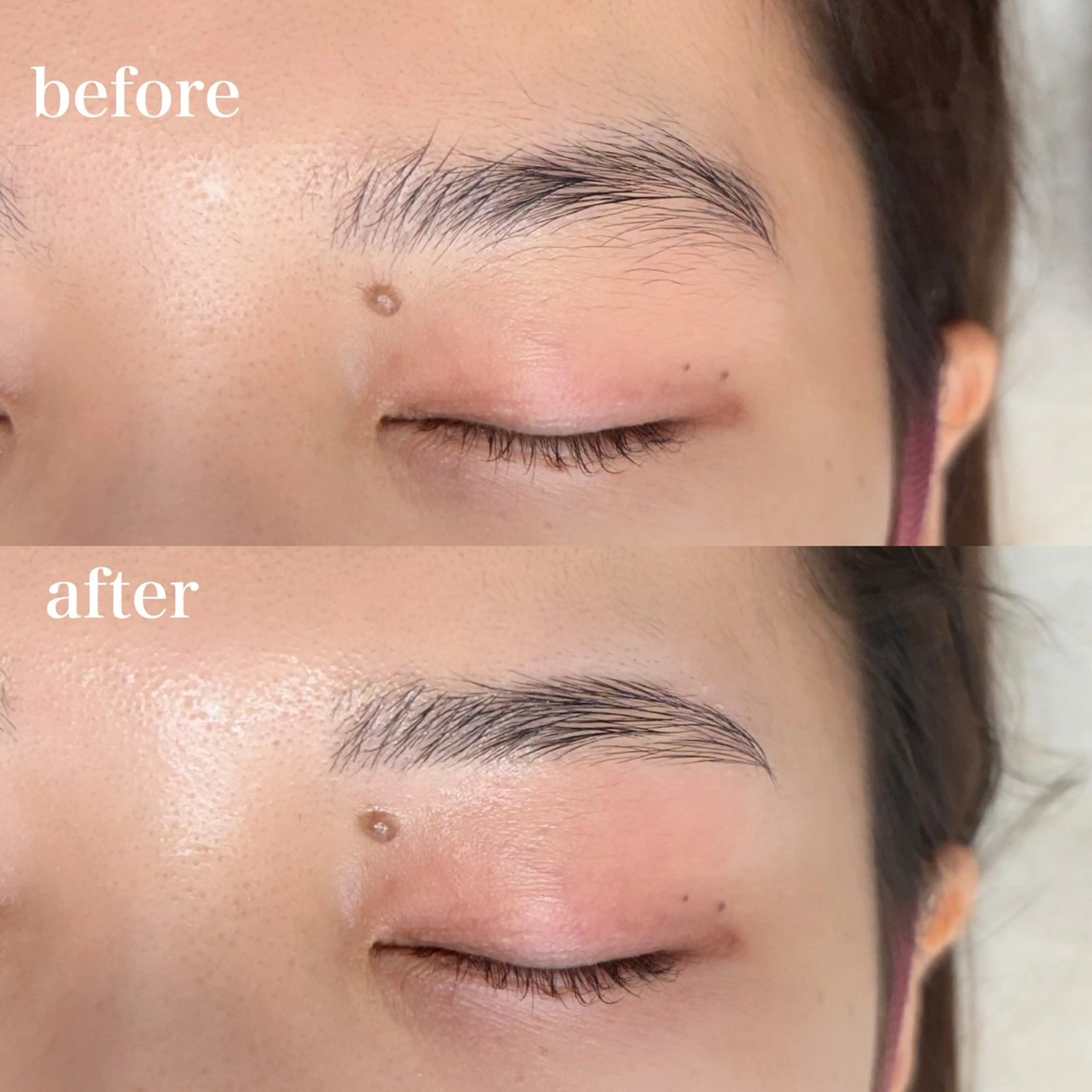 アイブロウ ワックス脱毛 眉カット meg .のマツエク・マツパデザイン