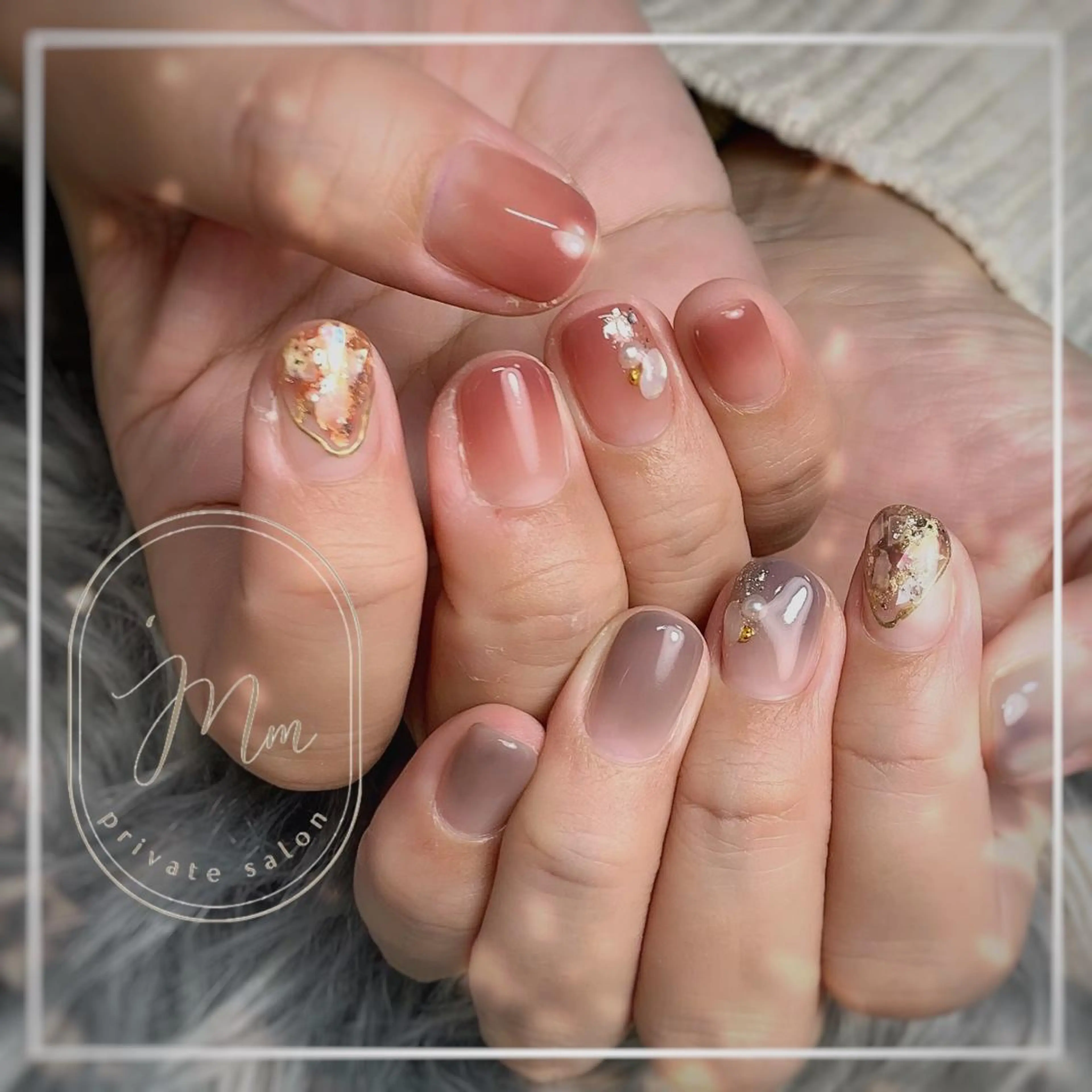 ネイル ハンドネイル 'mm所属・'mm  (ミリ) ＭＡＮＡＭＩのネイルデザイン