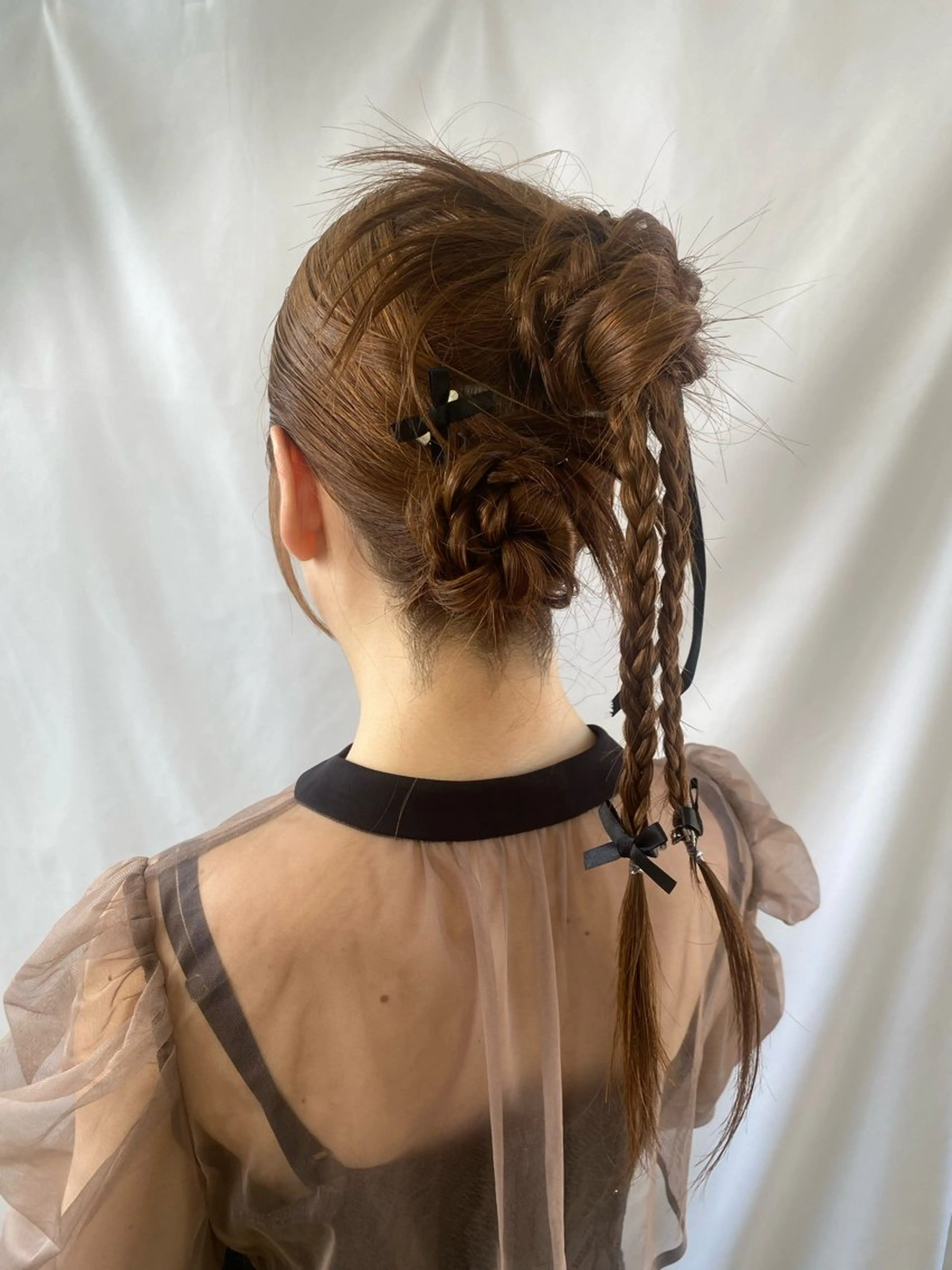 ロング ヘアアレンジ 鹿児島 聖来のヘアスタイル