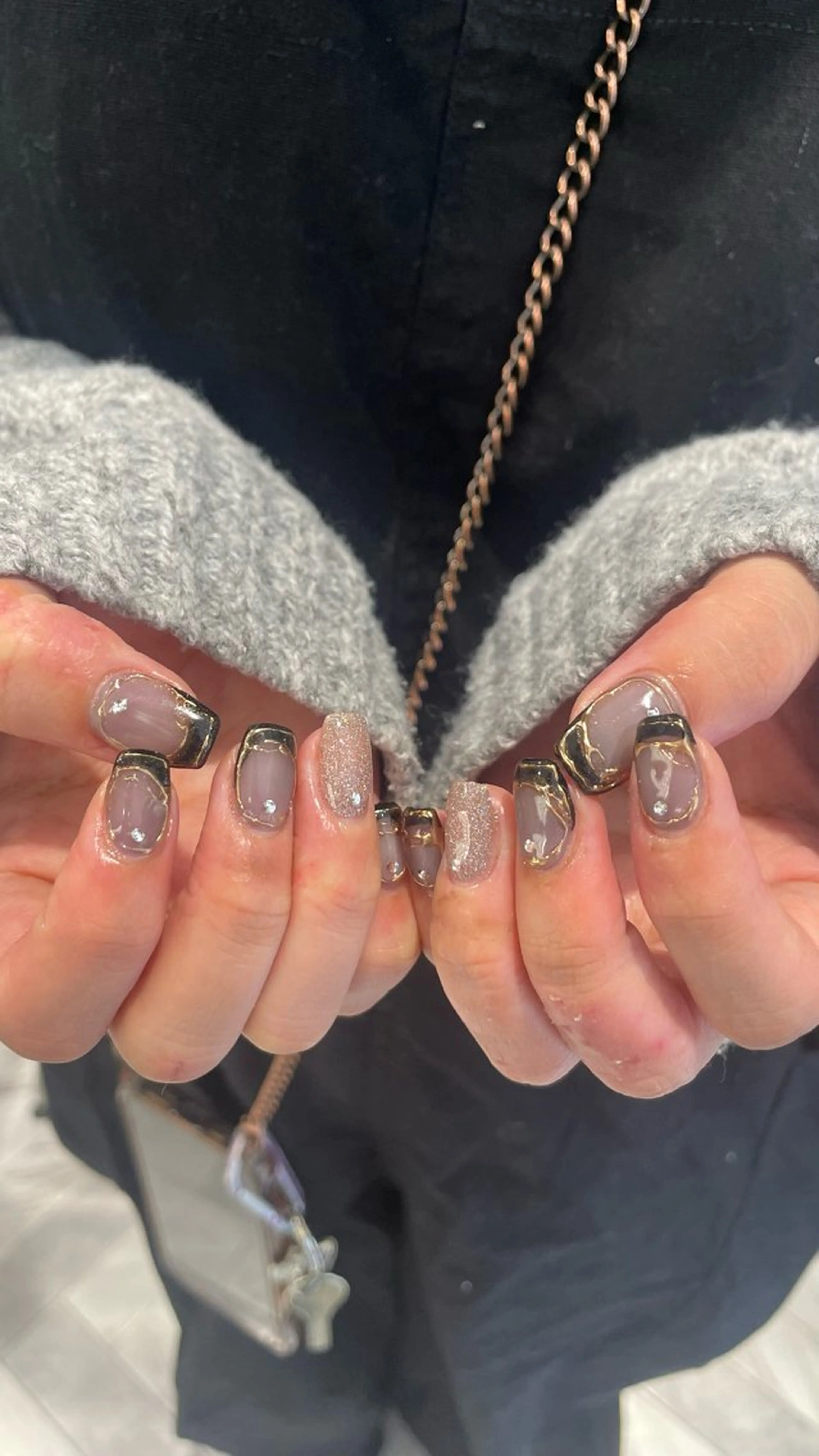 ネイル クルミ/ 💕ワンホンネイルのネイルデザイン