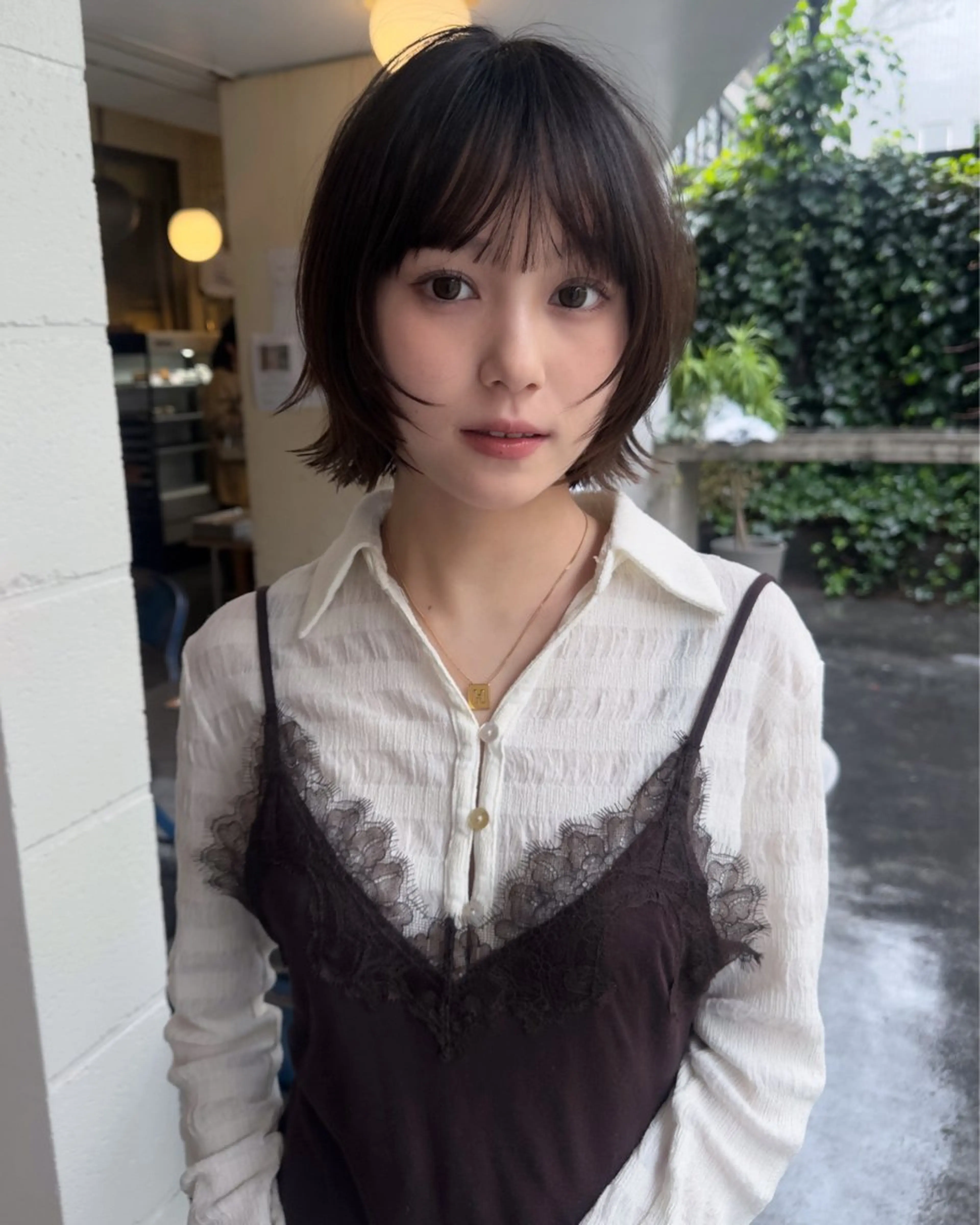 ショート カラー カット ヘアカラー トリートメント ボブ/似合わせ レイヤーcocomoのヘアスタイル