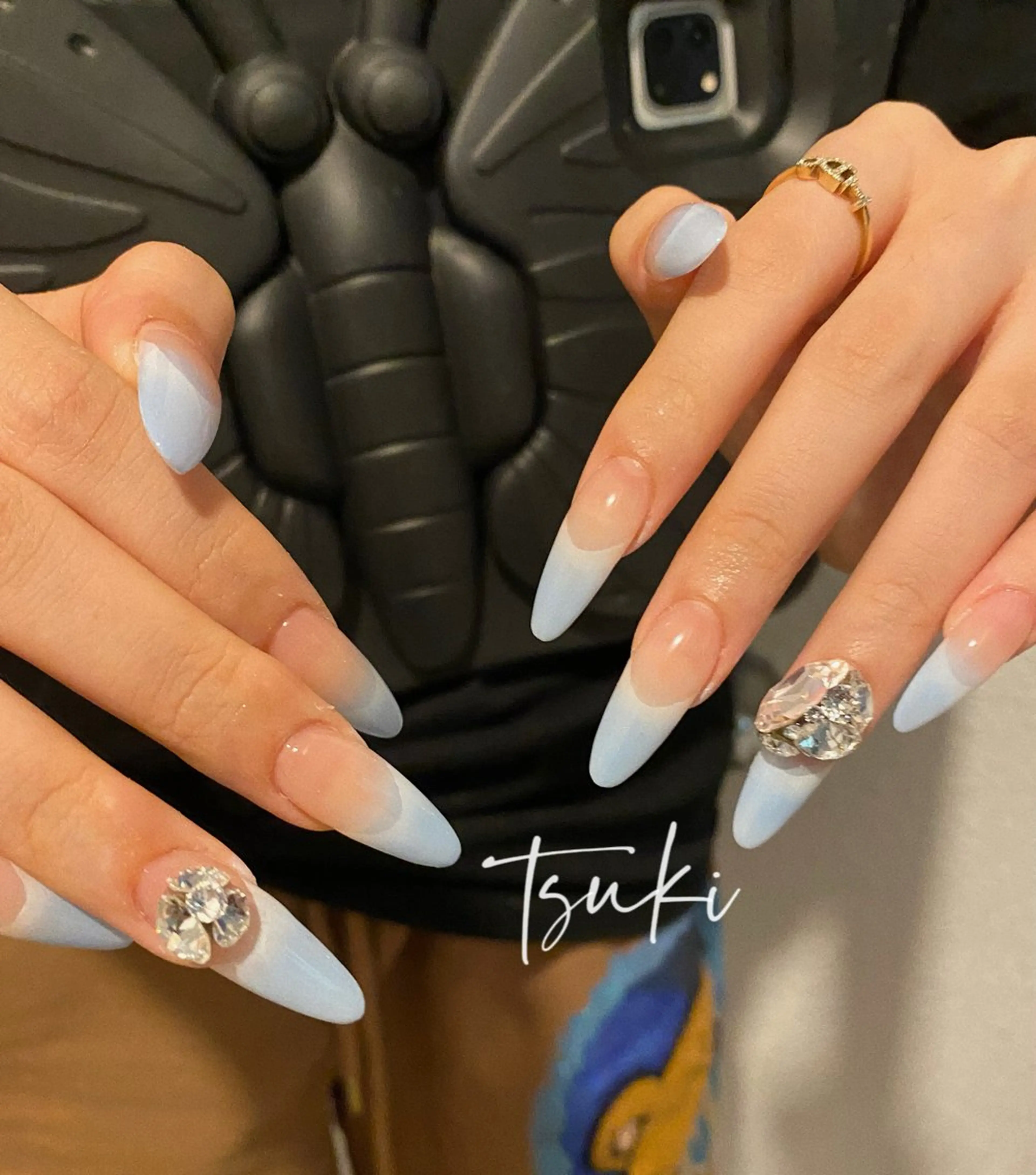 ネイル フレンチネイル グラデーション スカルプネイル ハンドネイル ハンドケア LUNA Nail salon💕のネイルデザイン