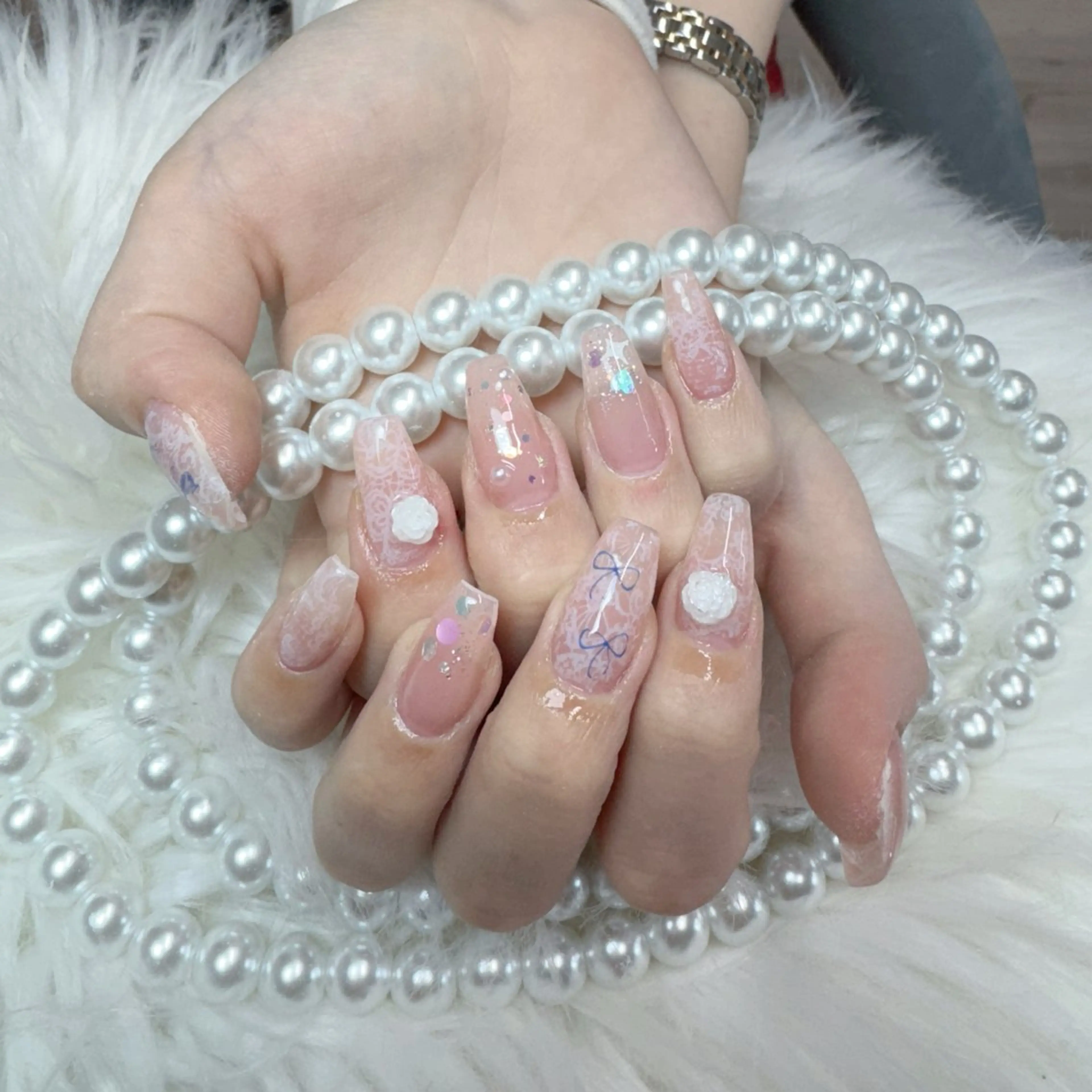 ネイル ハンドネイル 🎀nana🫧 ワンホンネイル🎀のネイルデザイン