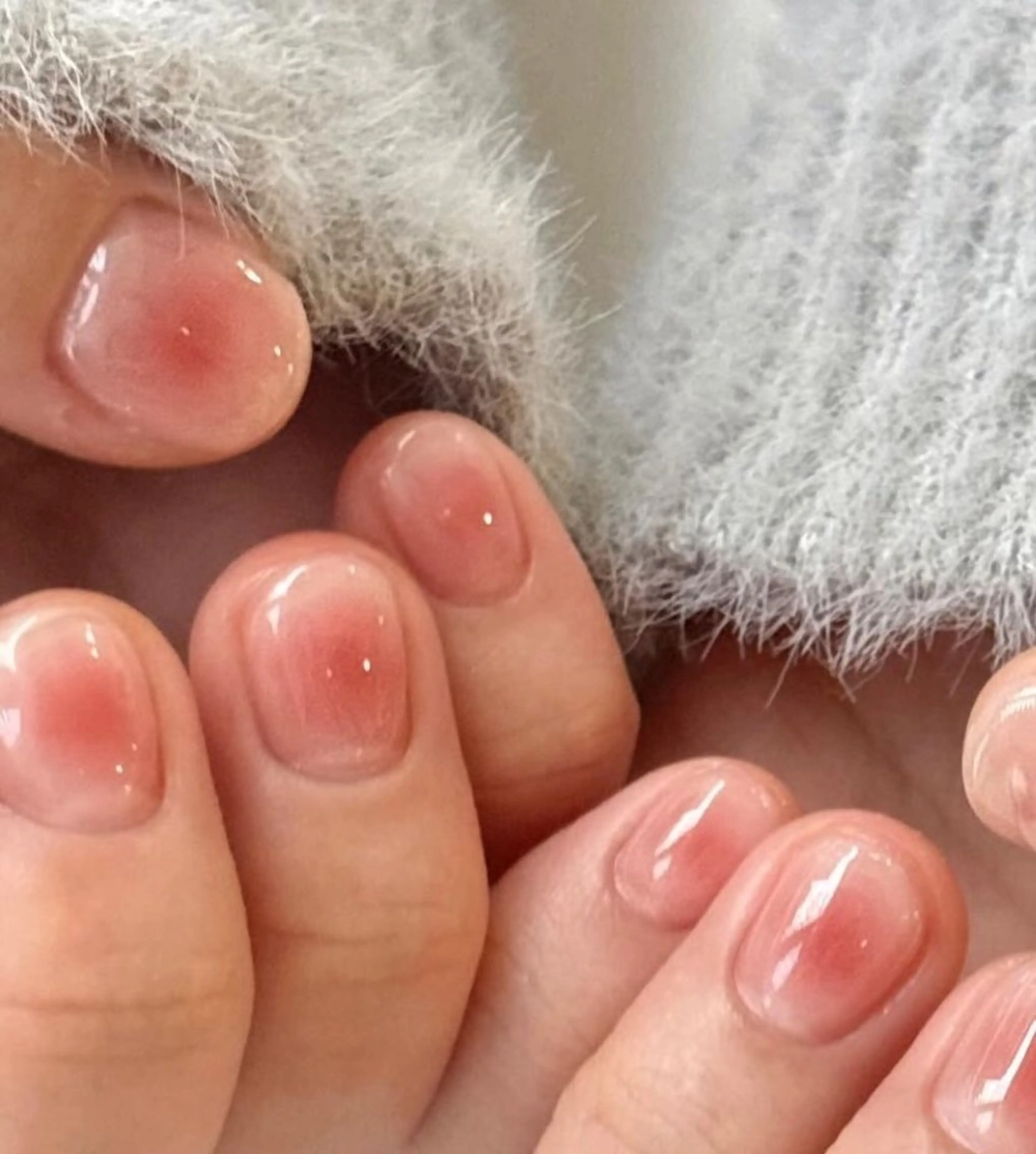 ネイル フレンチネイル ジェルネイル ガラスフレンチ ゴージャス グラデーション ハンドネイル ハンドケア 大門浜松町 ネイルのネイルデザイン