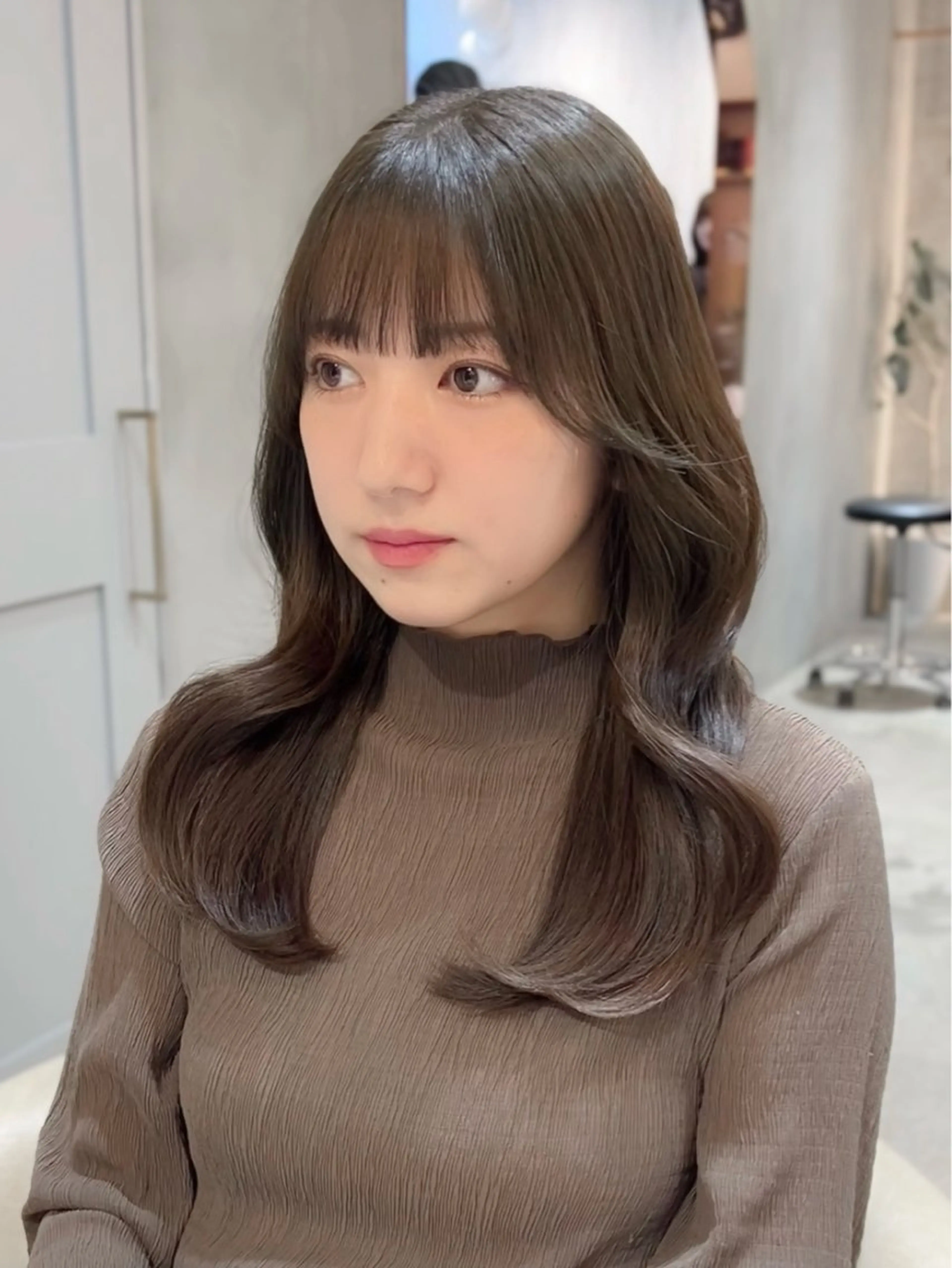 ミディアム ハッシュカット/韓国 レイヤー/カハナのヘアスタイル