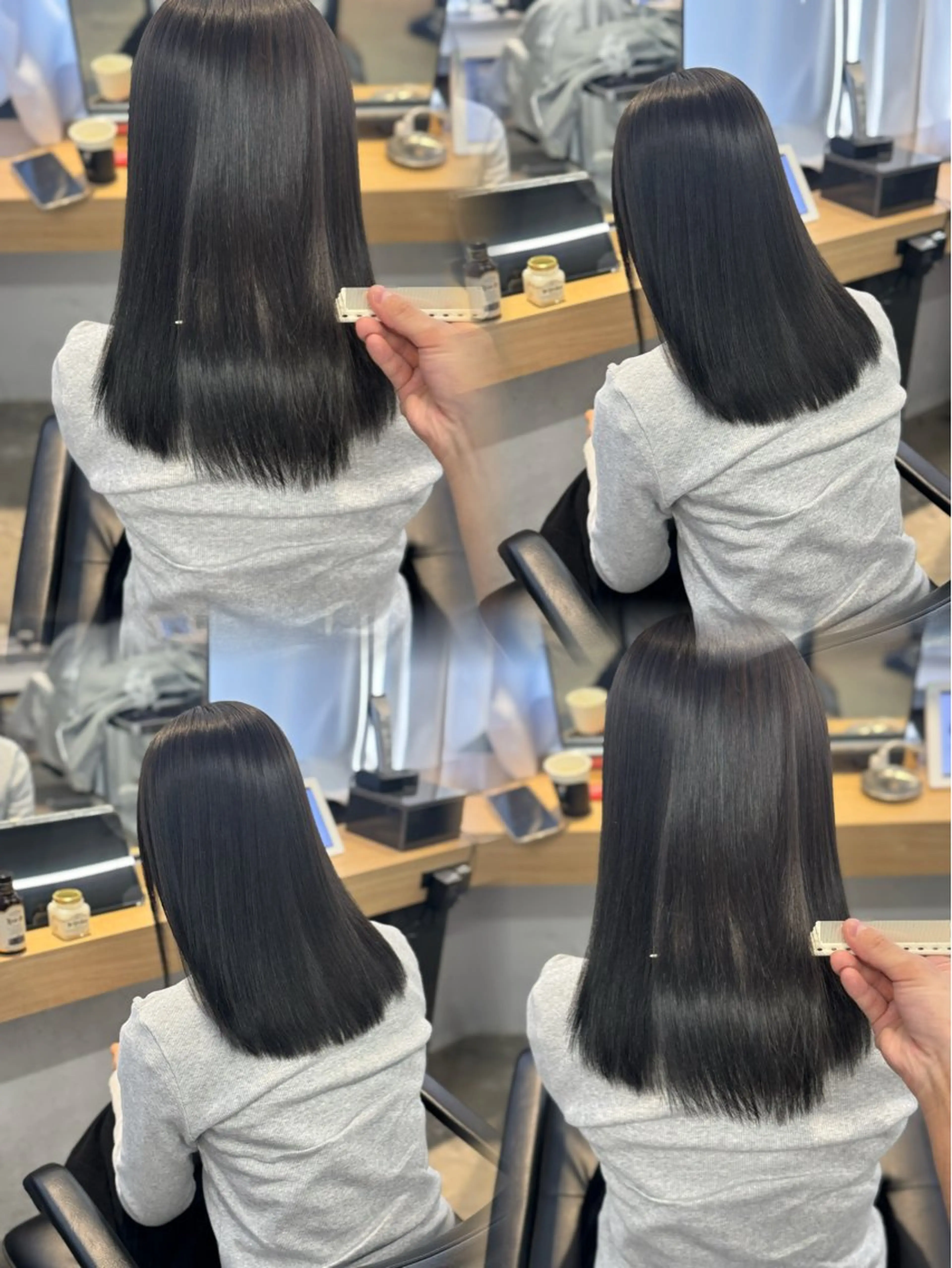 セミロング カット ヘアカラー leo/ロング／ レイヤーカット✨のヘアスタイル