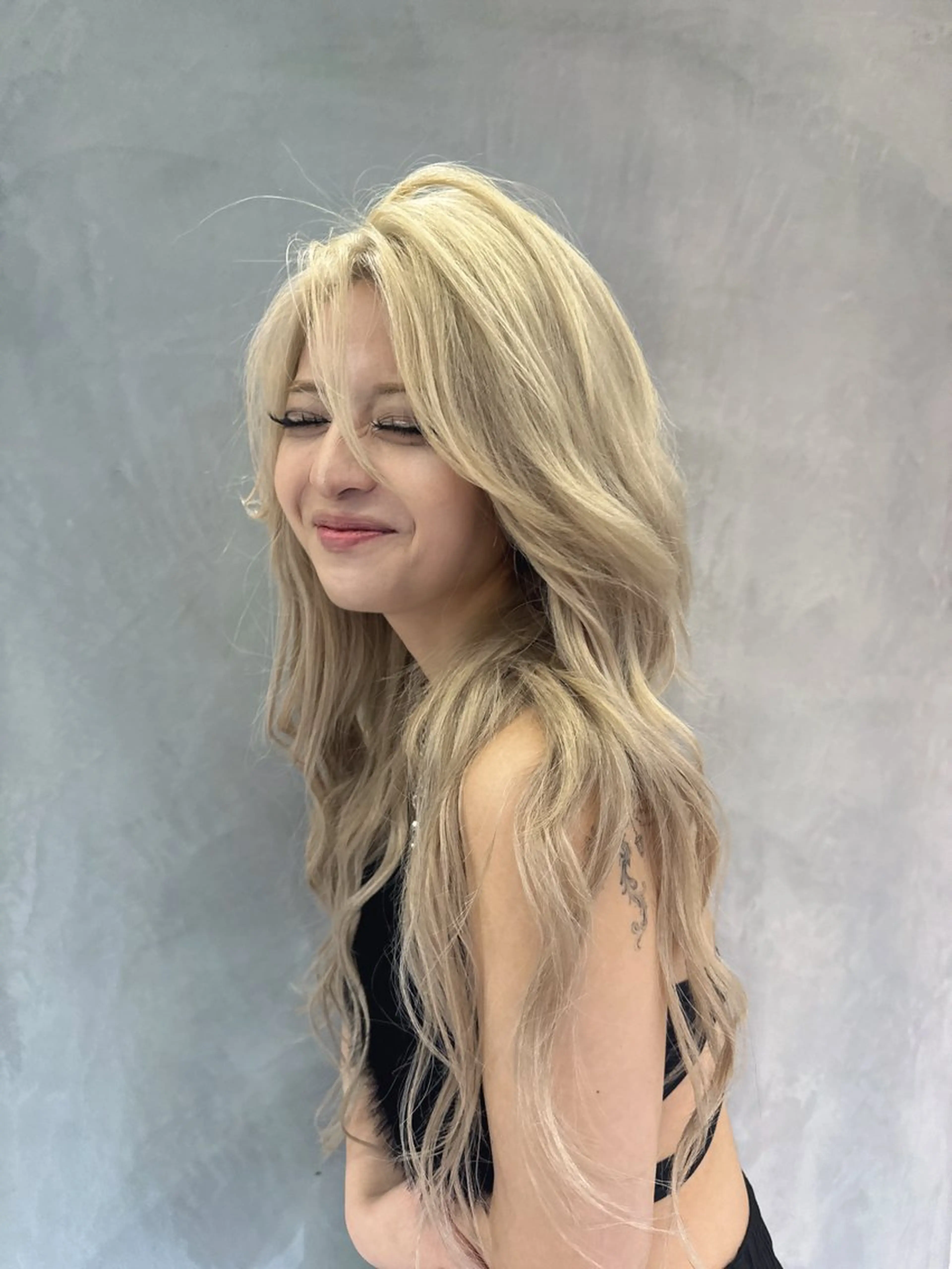 カラー ヘアカラー トリートメント Yuto ブリーチ /ミルクティーのヘアスタイル