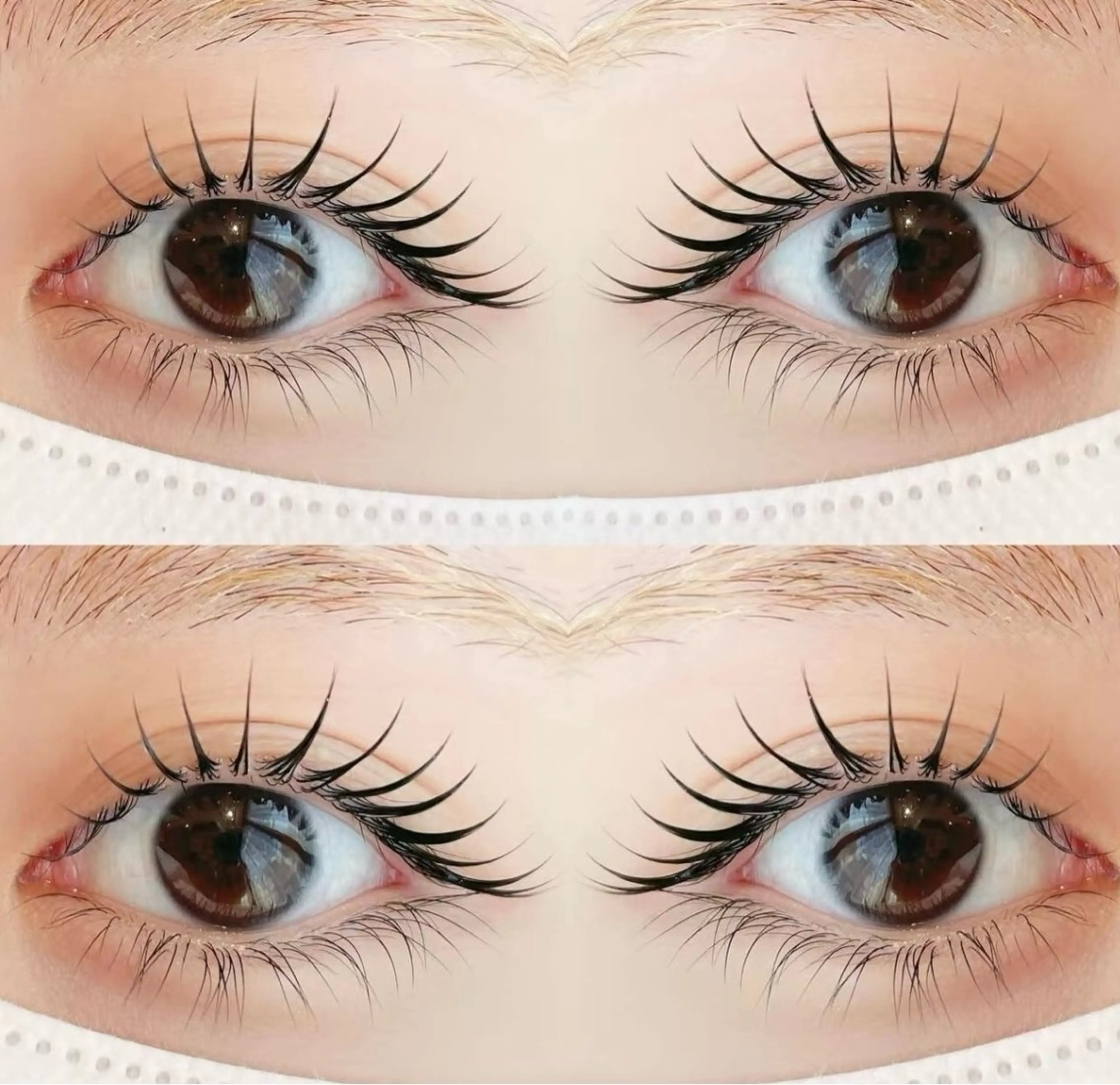 【目尻垂れ目風まつげパーマ】上+キープ美容液仕上げ&Blackコーティング剤の写真